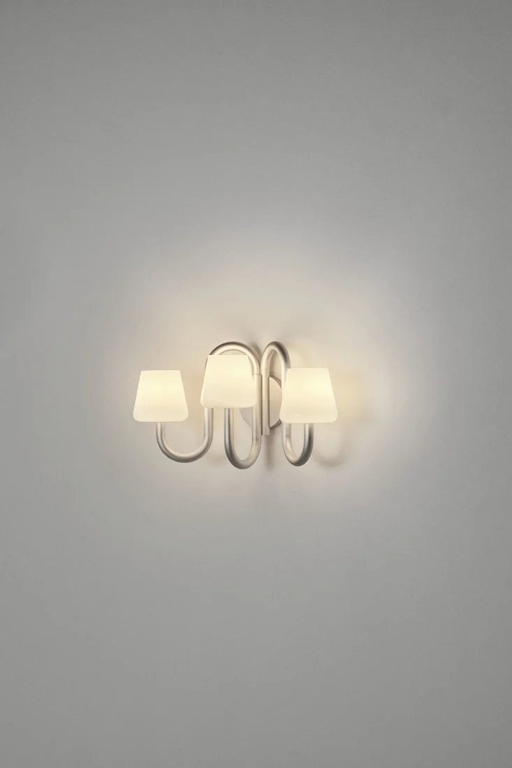 Apollo Wall Sconce White opal glass