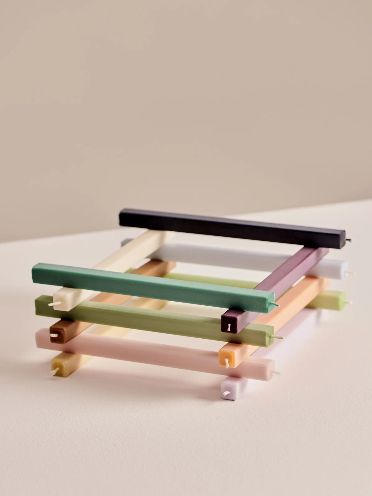 Square Candle Fresh Set of 4