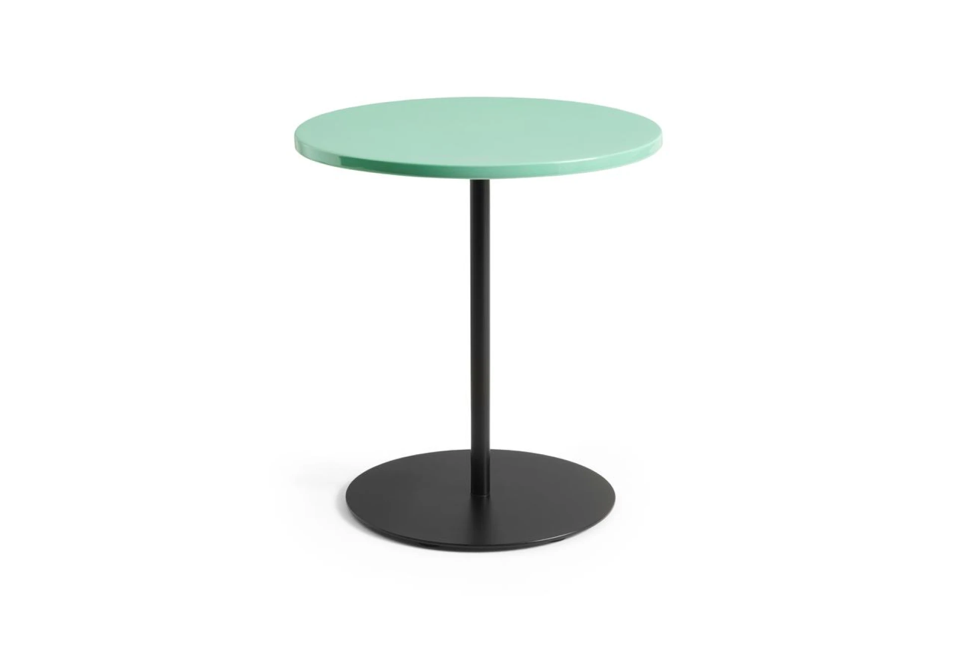Pyro Coffee Table Black powder coated frame - D45 x H49 - Soft jade ceramic tabletop