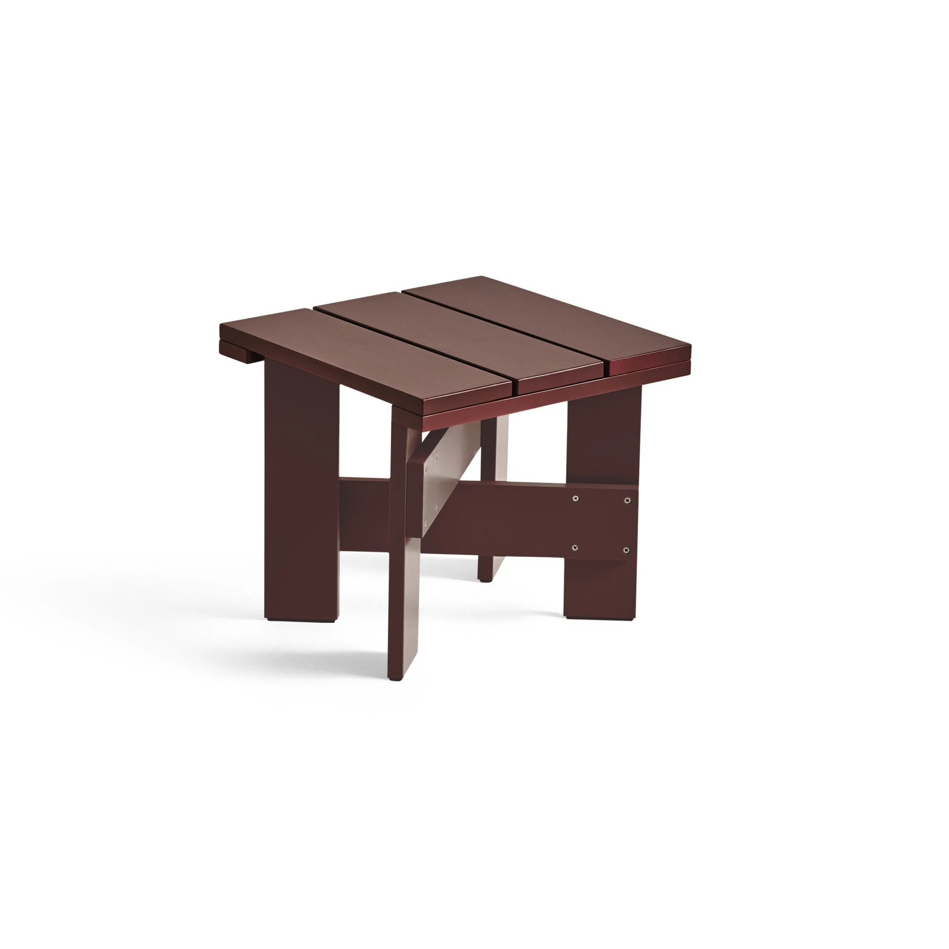 Crate Low Table Iron red