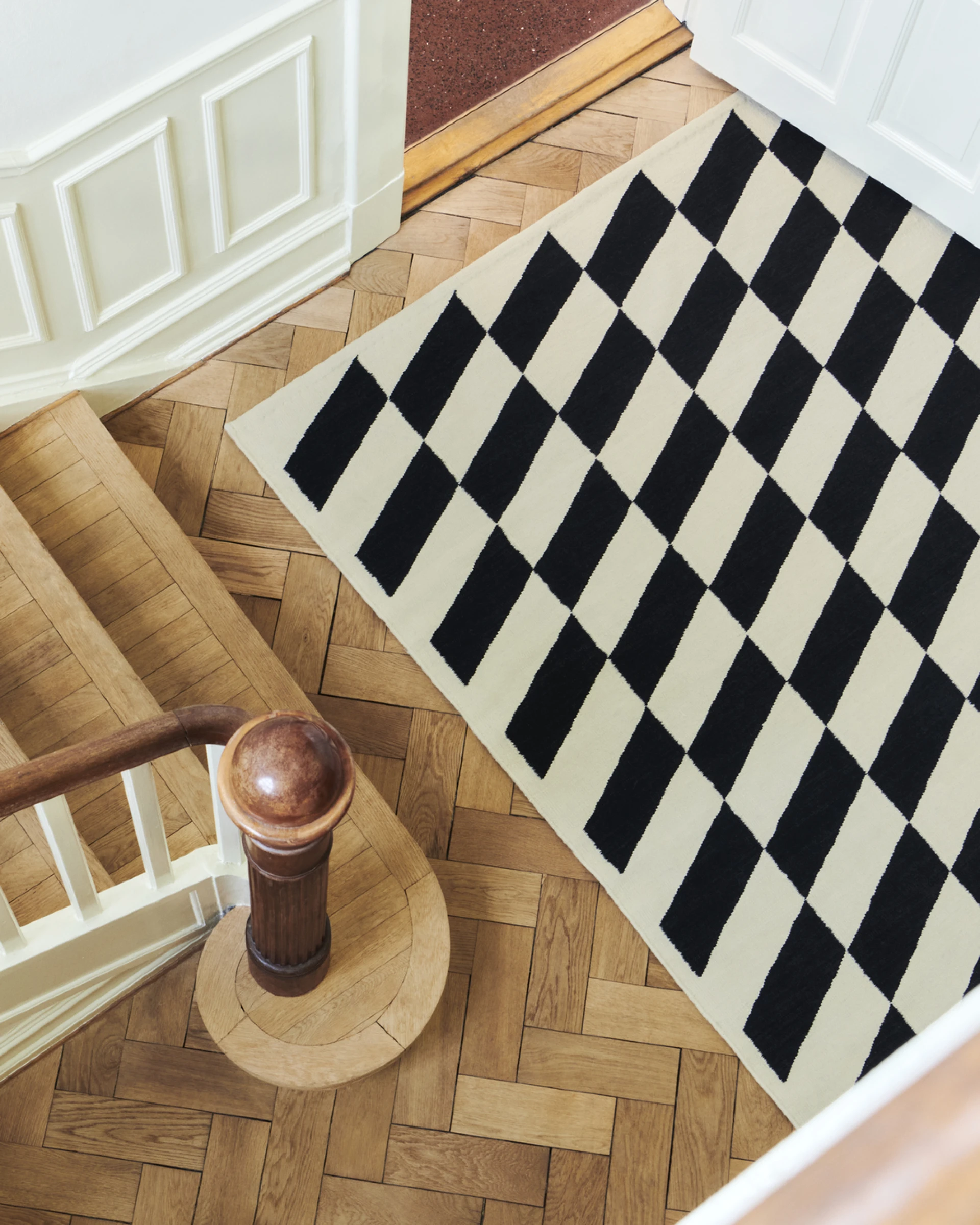 Shift Kelim Rug Black 170 x 240