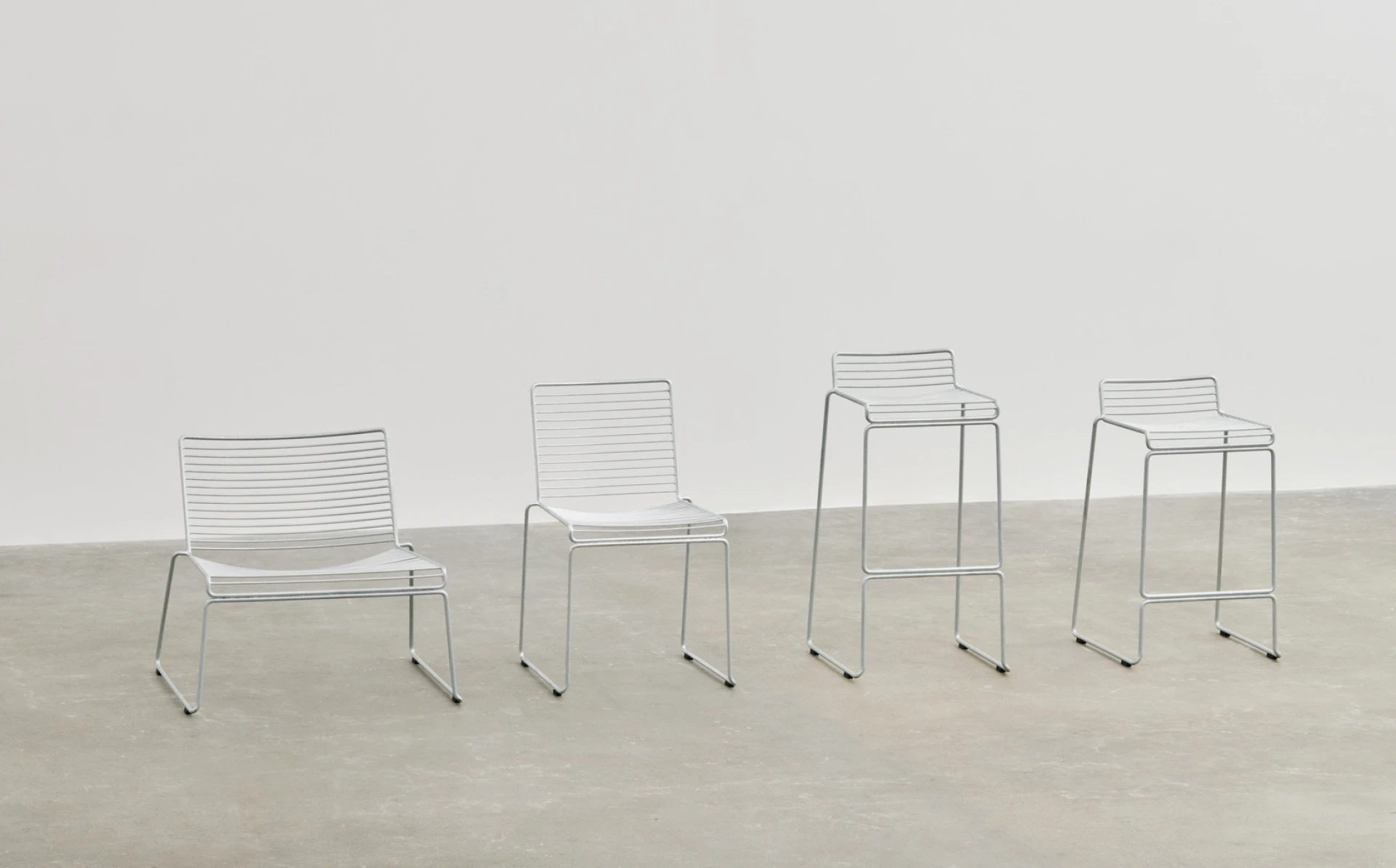 Hee Bar Stool High Hot Galvanised