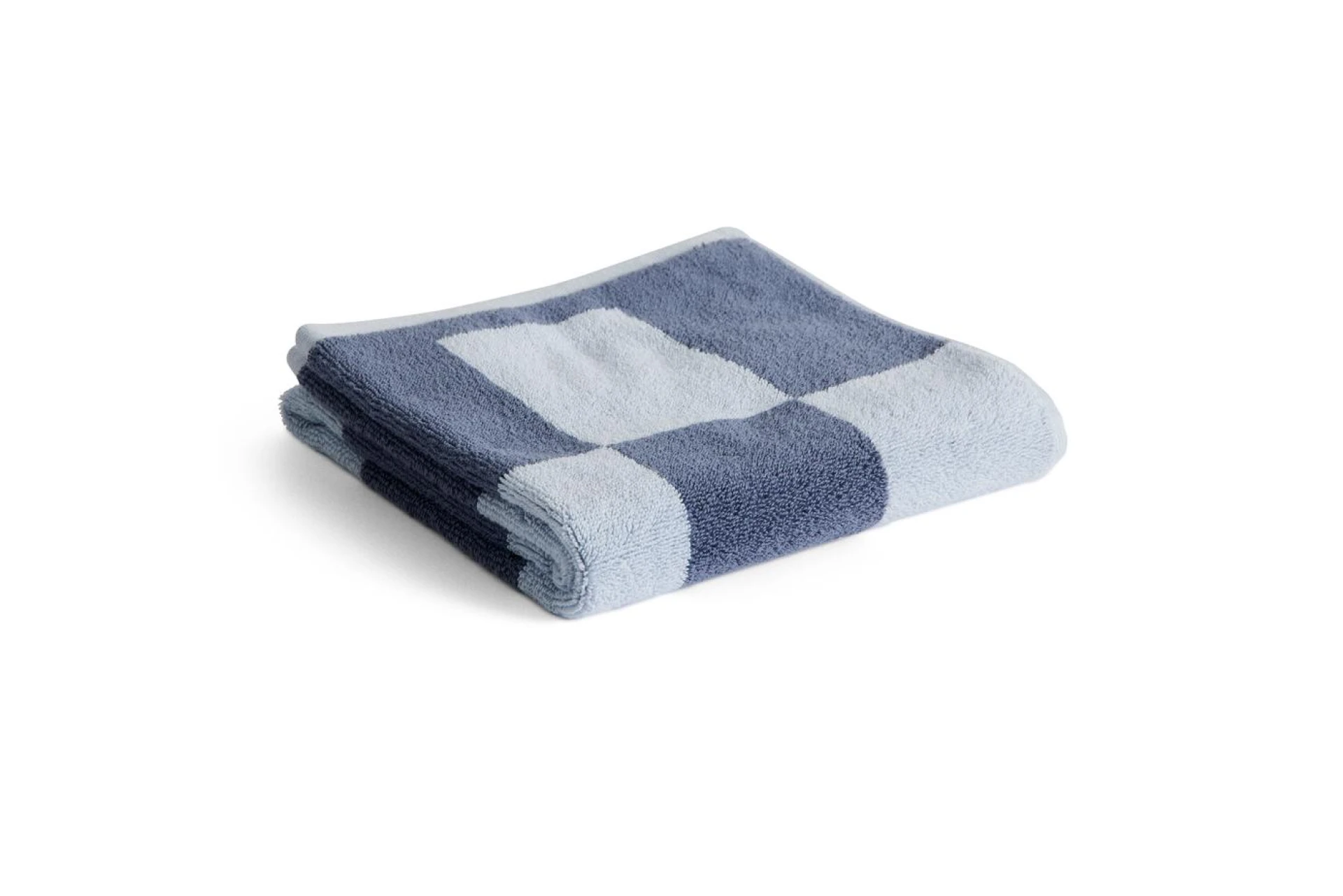 Check Hand Towel Steel blue