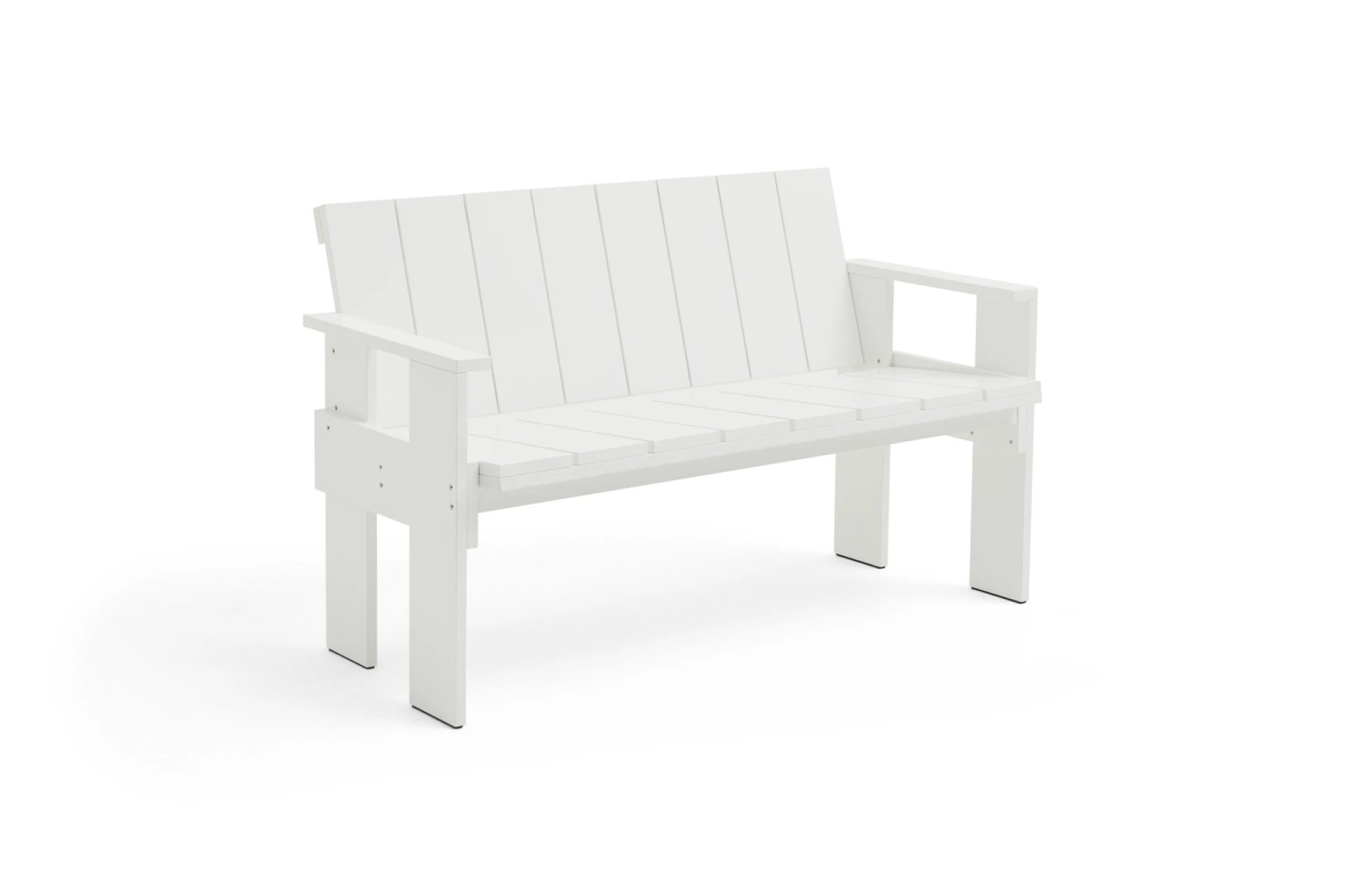 Crate Dining Bench White