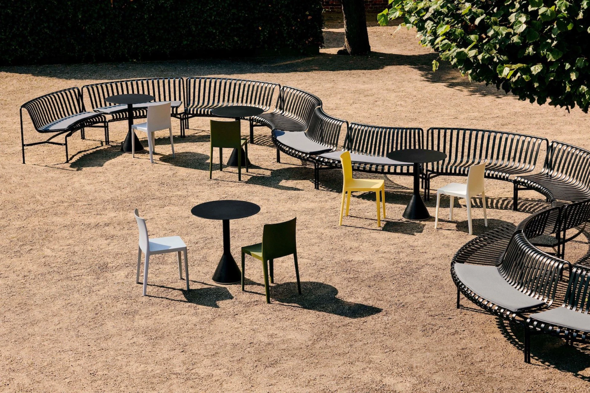 Palissade Park Dining Bench In Add-on Not Freestanding