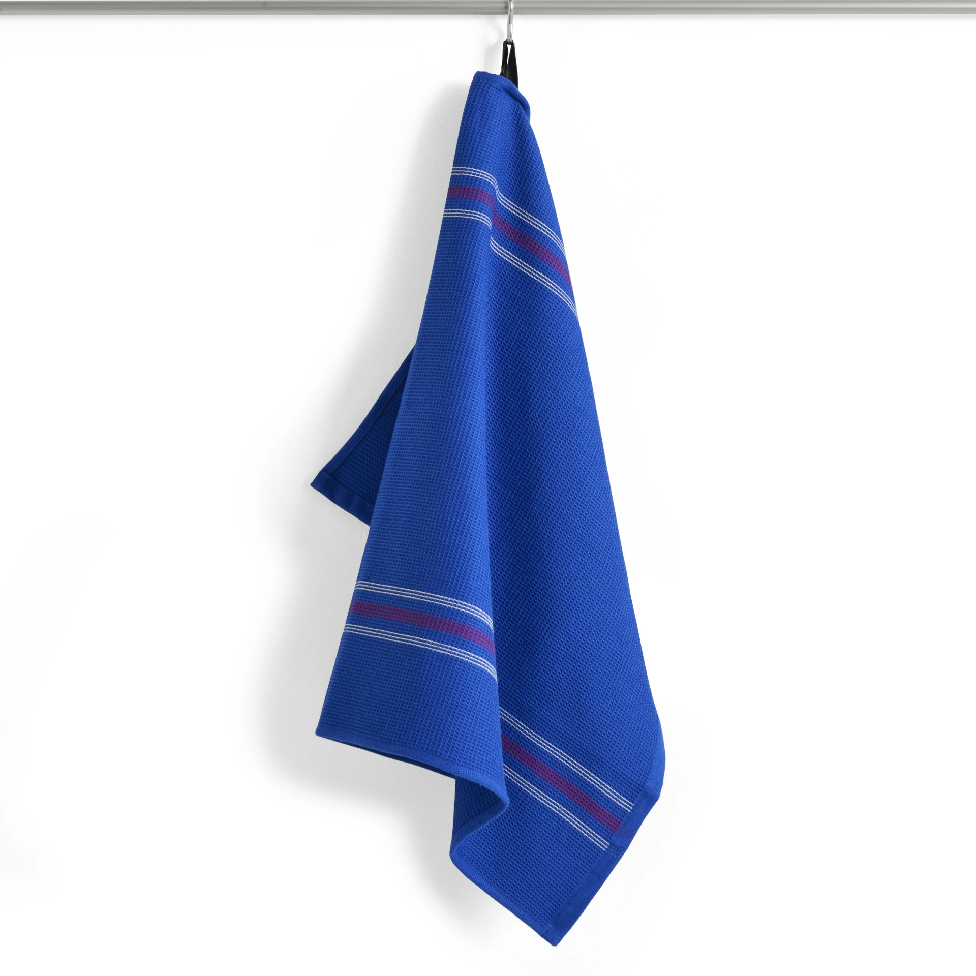 Canteen Tea Towel Blue and fuchsia 