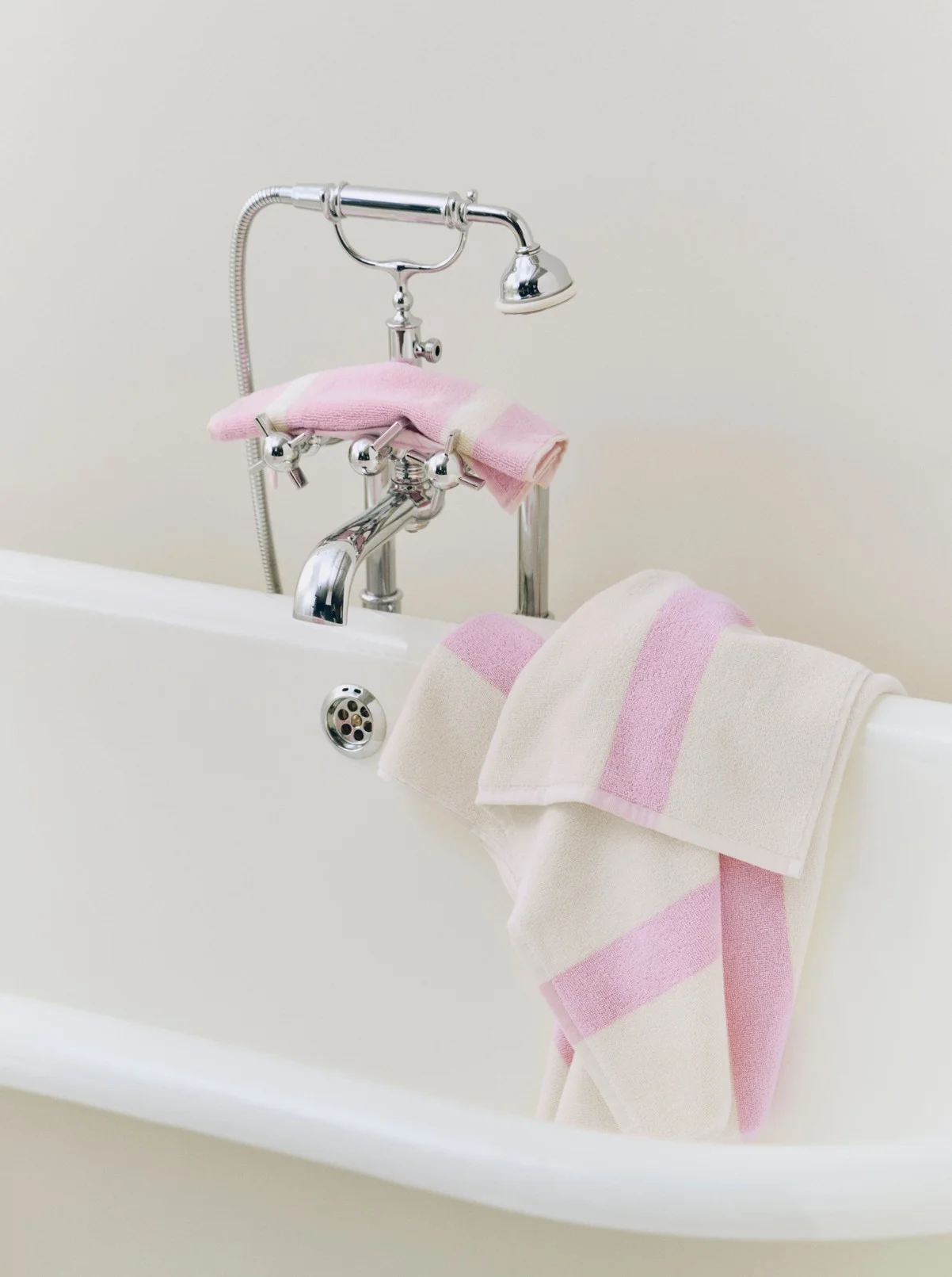 Stripe Bath Towel Cool pink