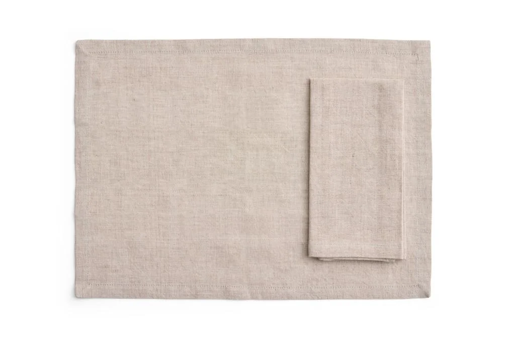 Tavolo Napkin/Placemat Set of 4 Soft beige