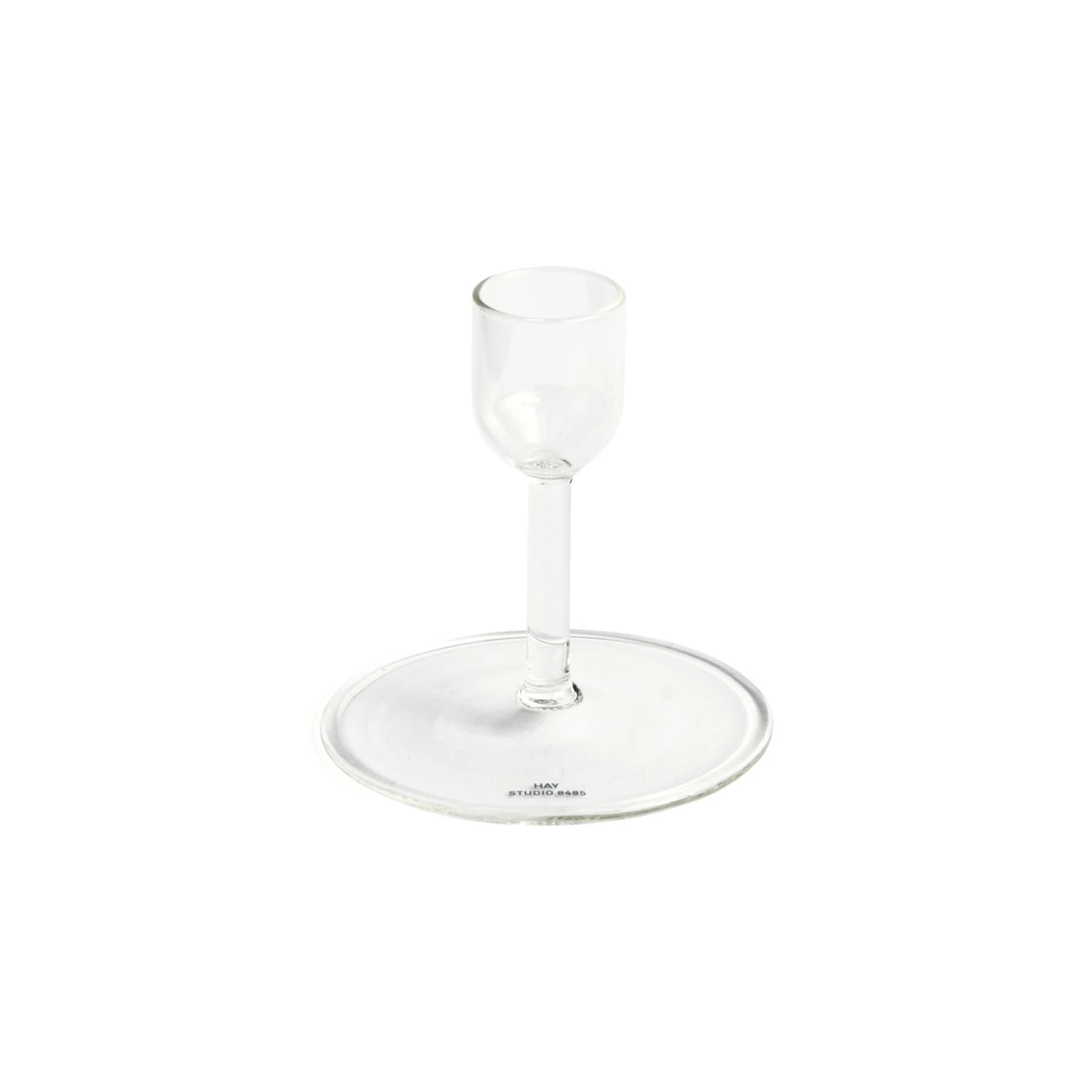 Tiny Candleholder Straight Clear