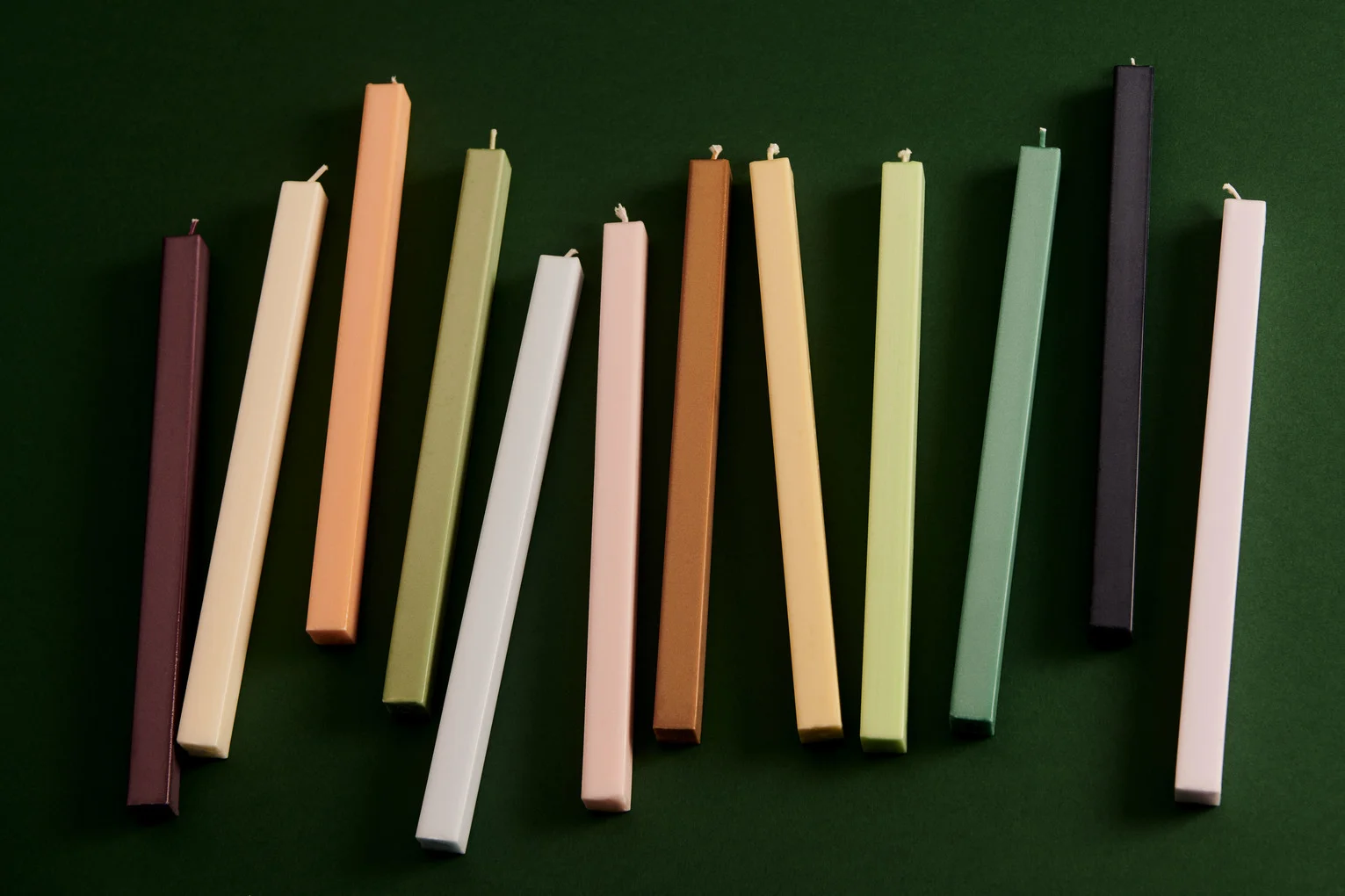 Square Candle Fresh Set of 4