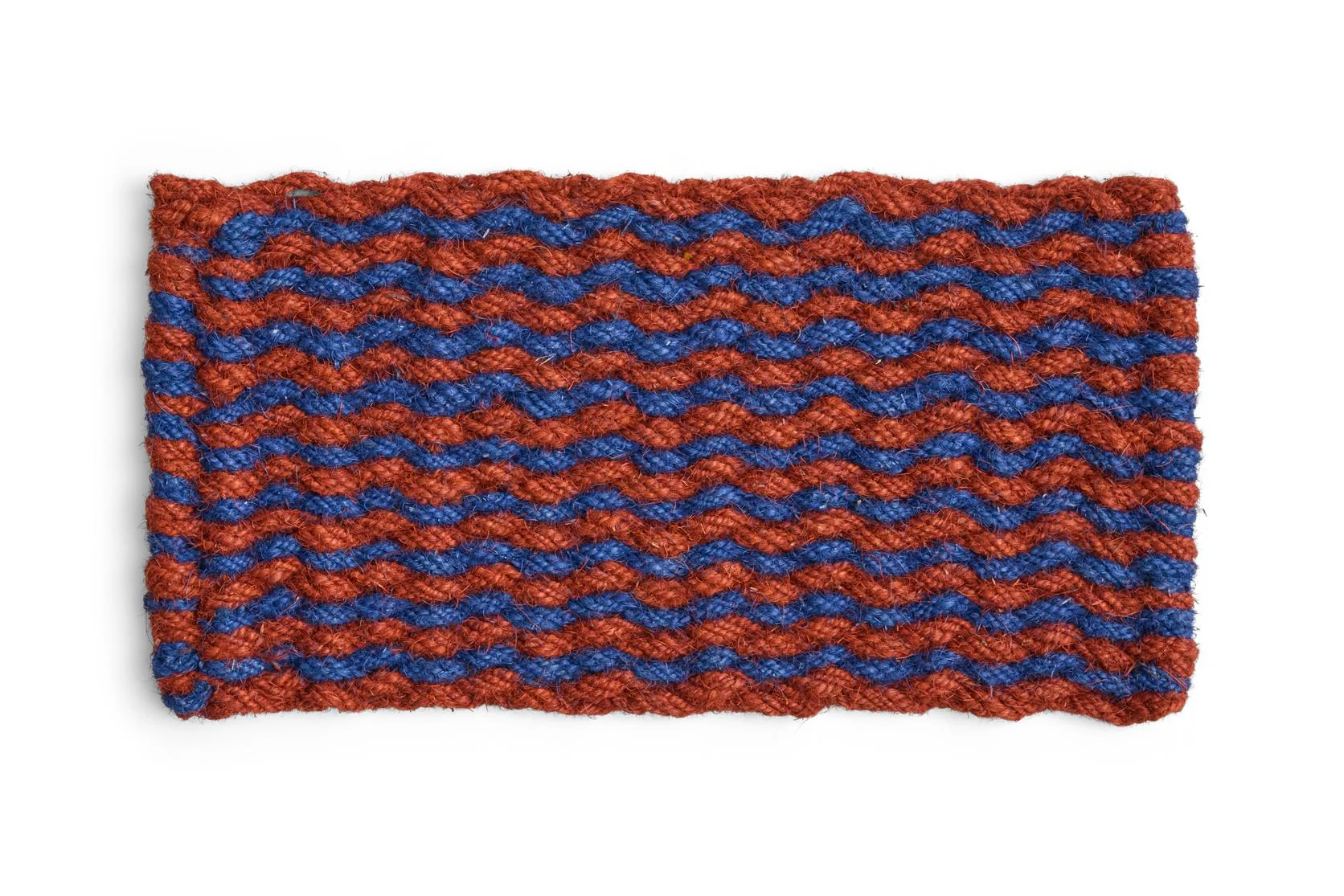 Coco Door Mat Stripe Wave Brown, navy