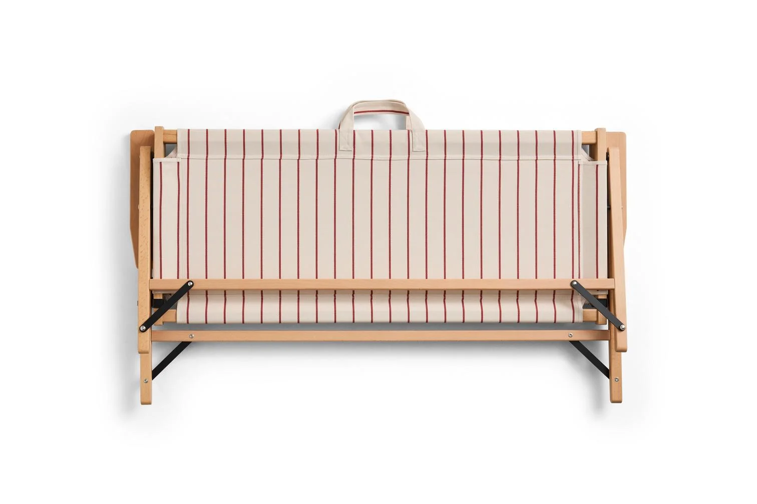 Outdoor Market Folding Sofa Beige red stripe