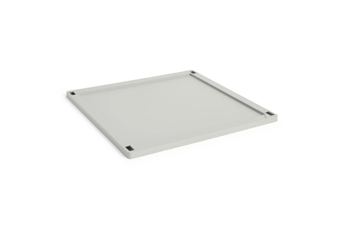 HAY Colour Crate Lid Plastic Large Square Grey