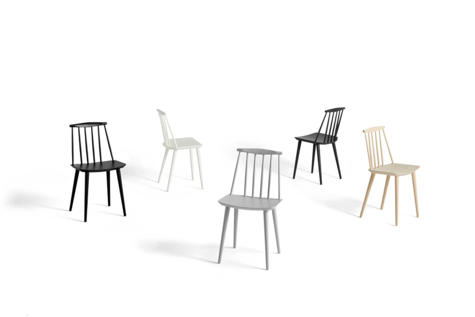 J77 Chair Beech Warm grey 