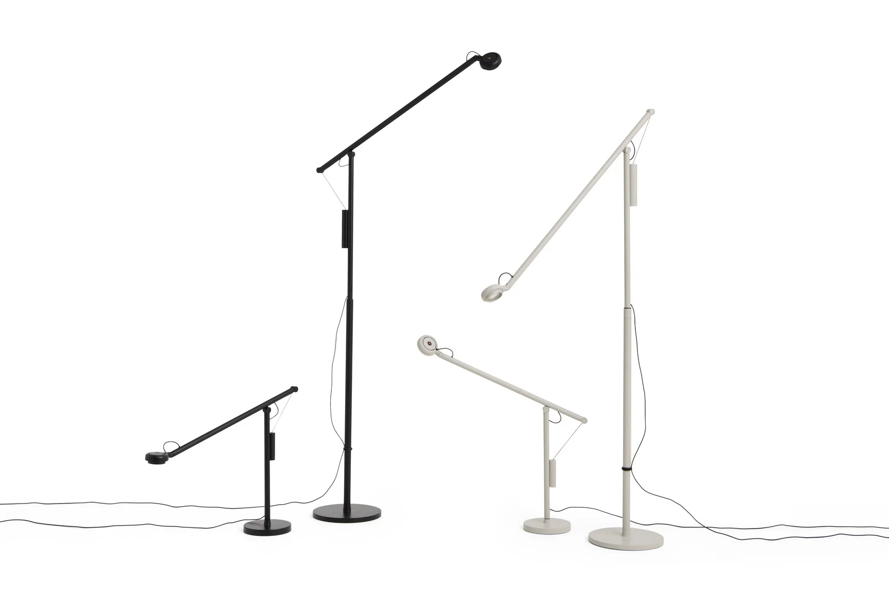 Fifty-Fifty Floor Lamp Ash grey