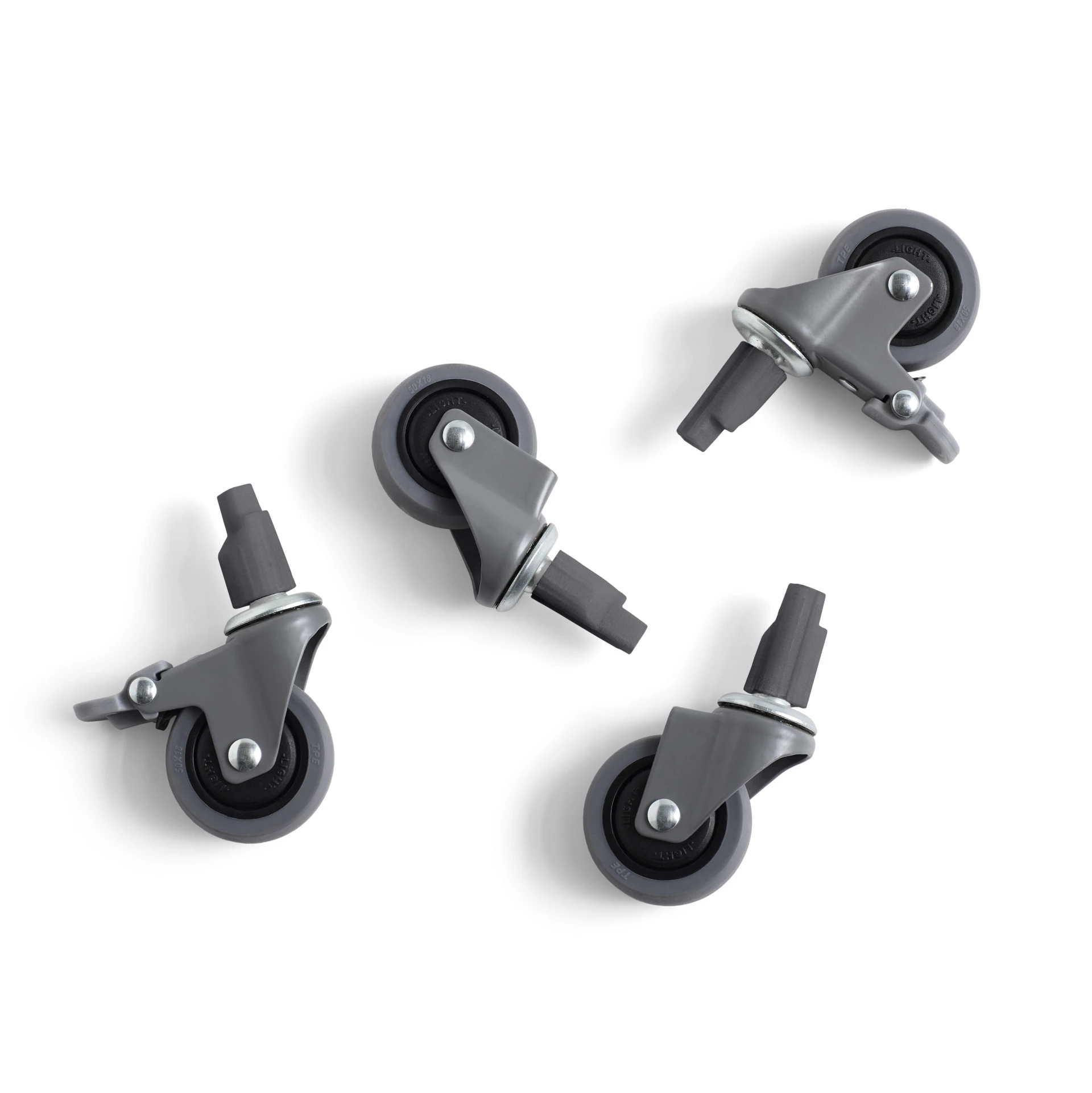 HAY Colour Crate Wheels Set of 4 Large Grey