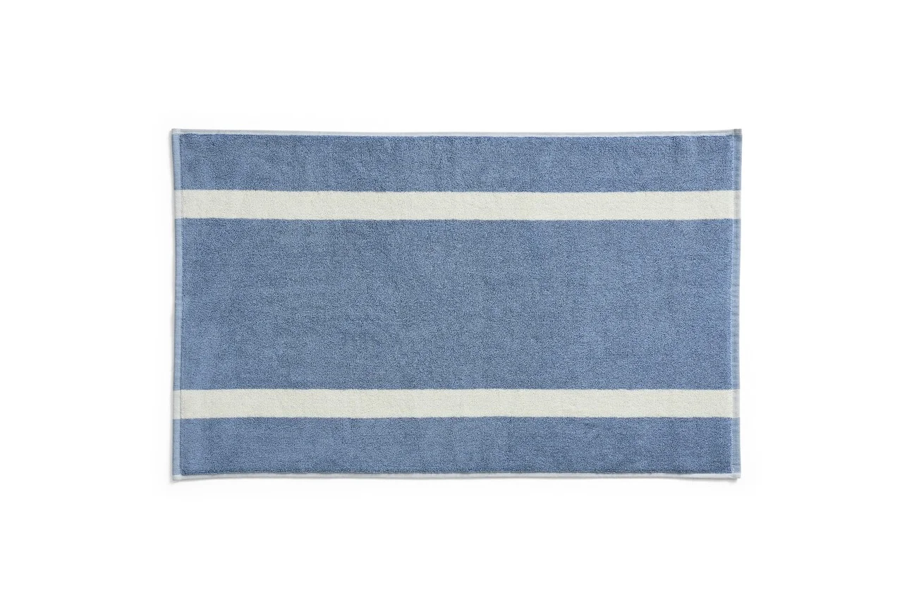 Stripe Bath Mat Dusty blue