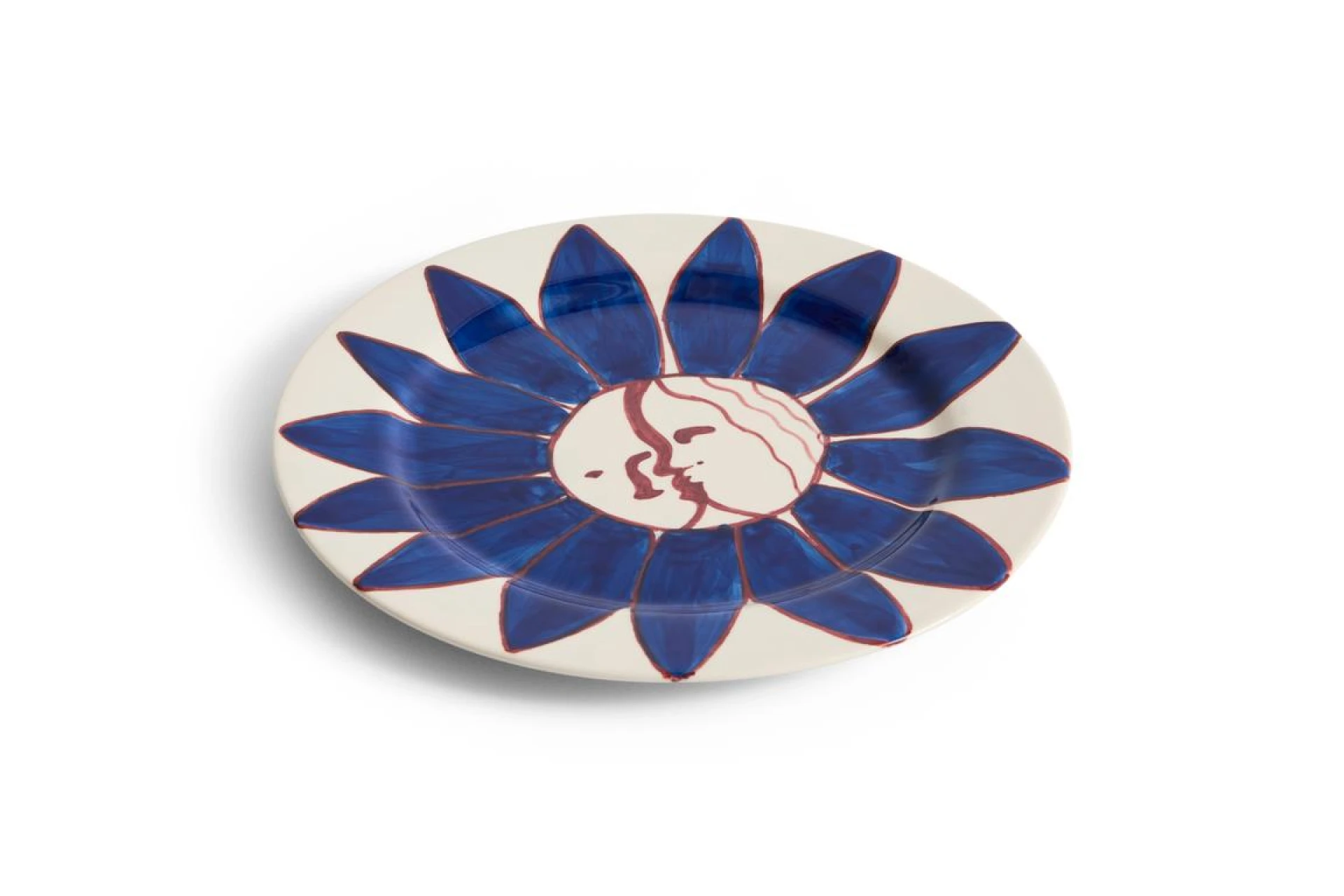 La Pittura Plate Ø28,5 Deep blue flower