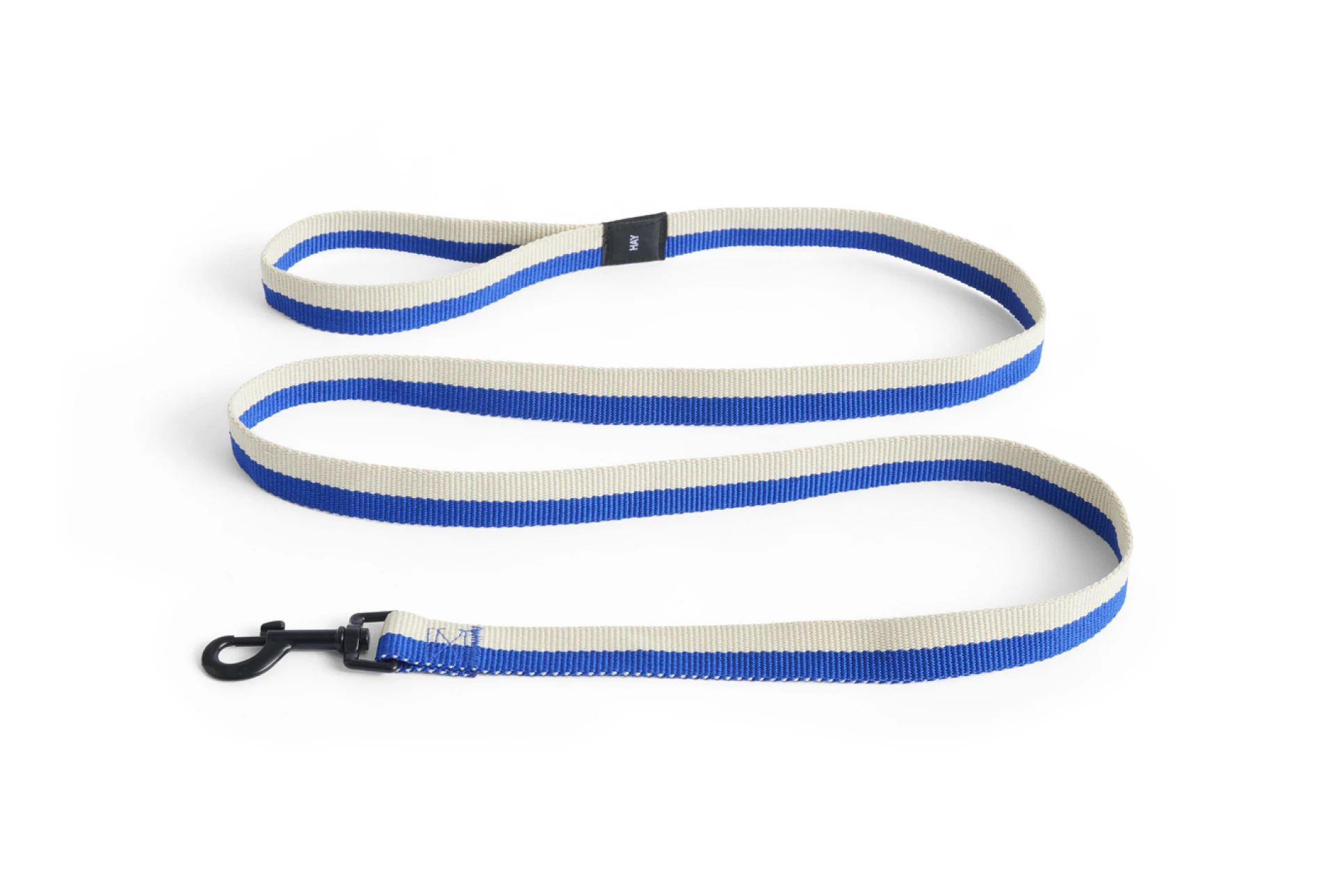 HAY Dogs Leash Flat M/L Blue, off-white