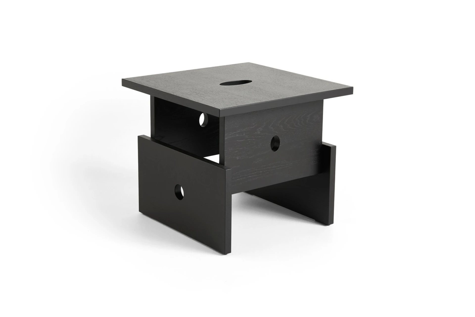 Wood Box Coffee Table Black water-based lacquered oak Wood Box Coffee Table Black water-based lacquered oak