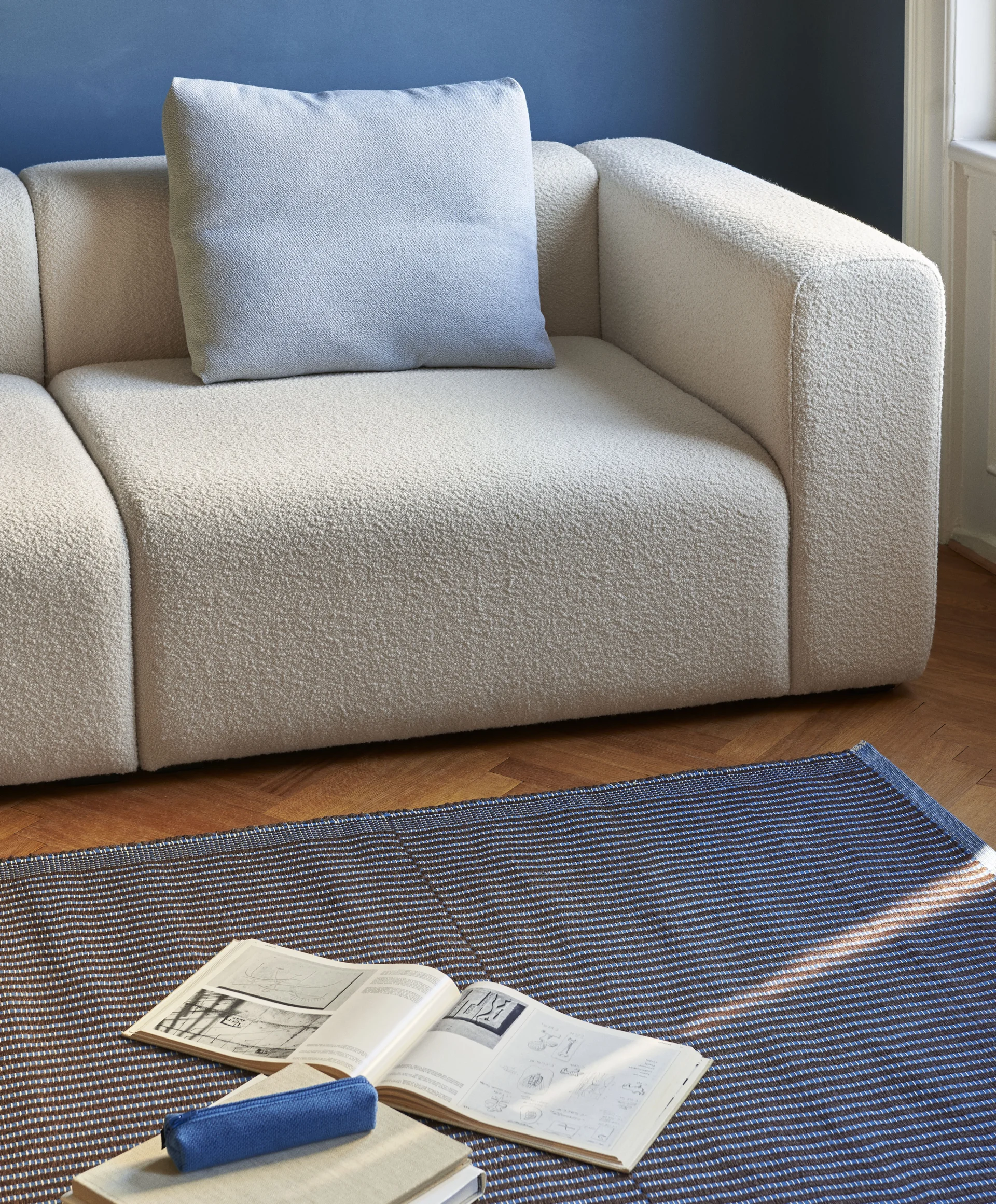 Tapis 140 x 200 Chestnut and blue