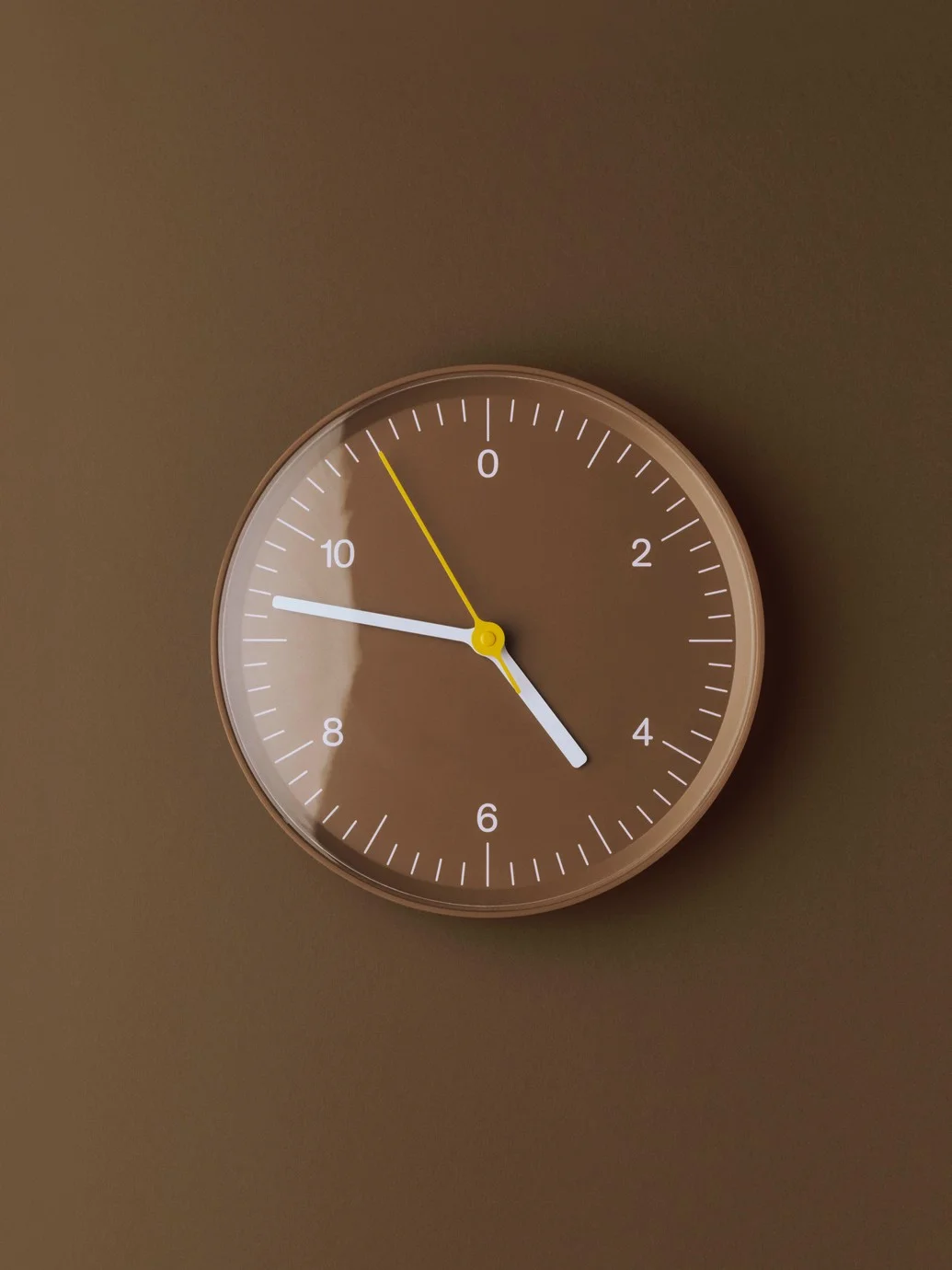 Wall Clock Brown