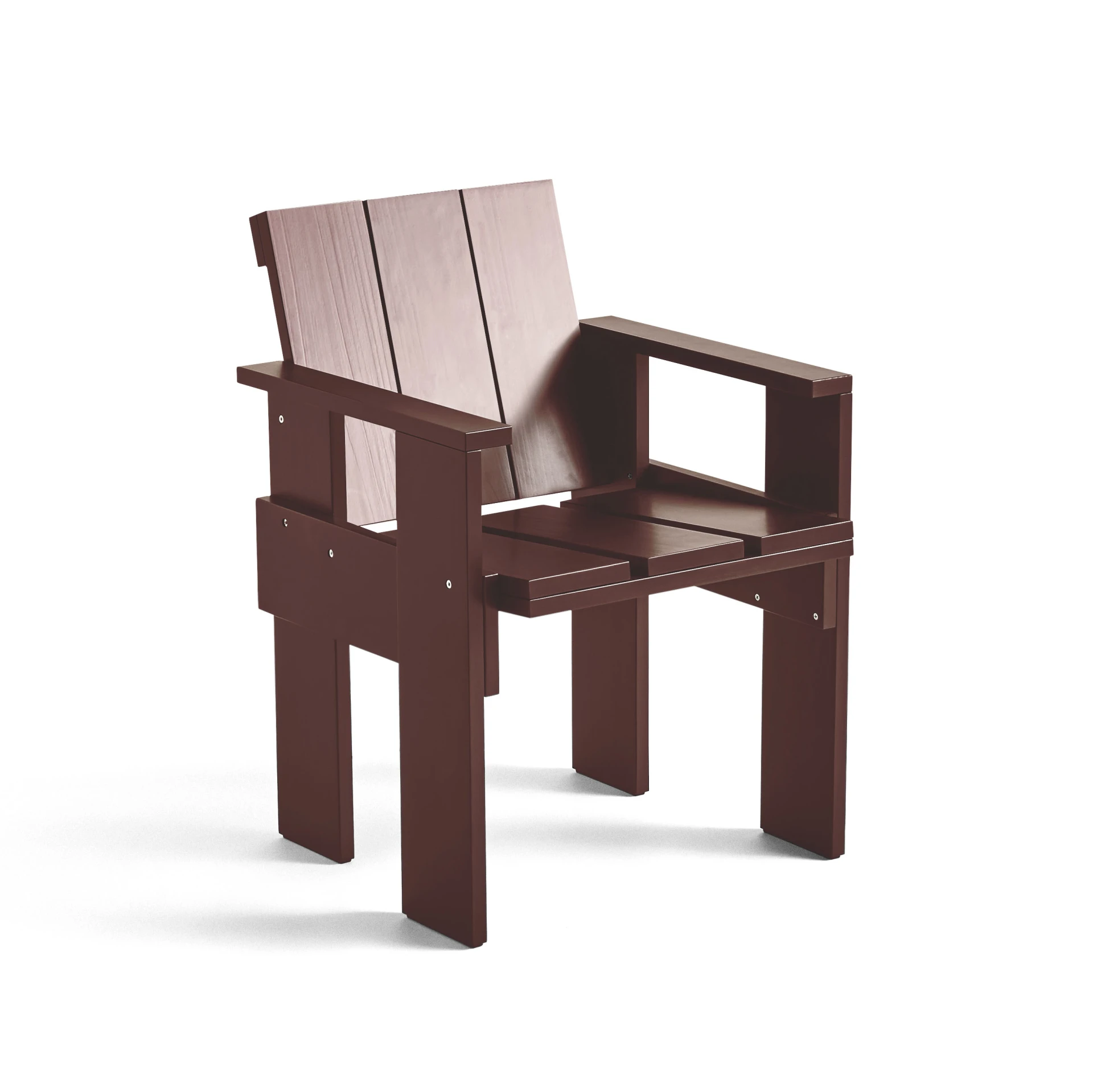 Crate Dining Chair Iron red