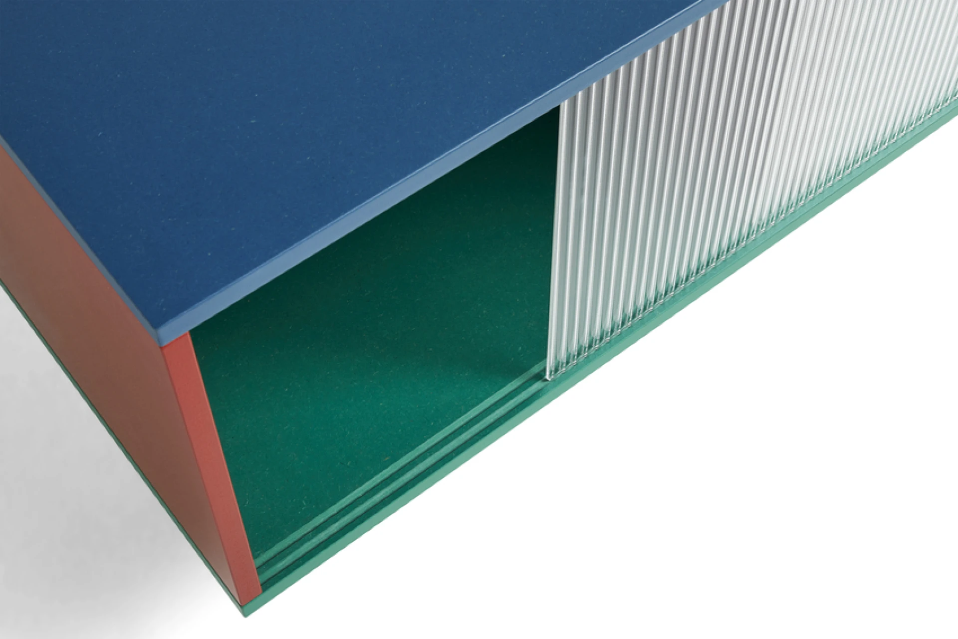 Colour Cabinet Large Multi Floor w. Glass doors