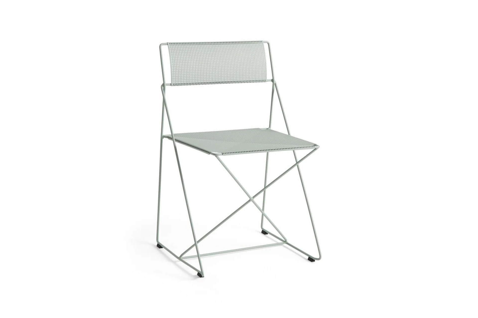 X-Line Chair Pale linden powder coated steel base - Pale linden powder coated seat/back