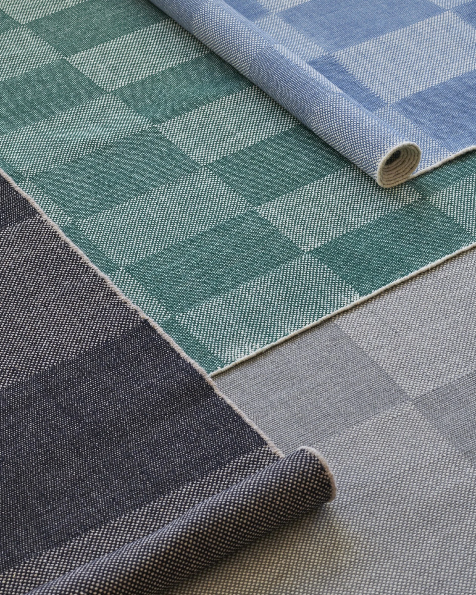Check Rug 170 x 240 Light blue S Check