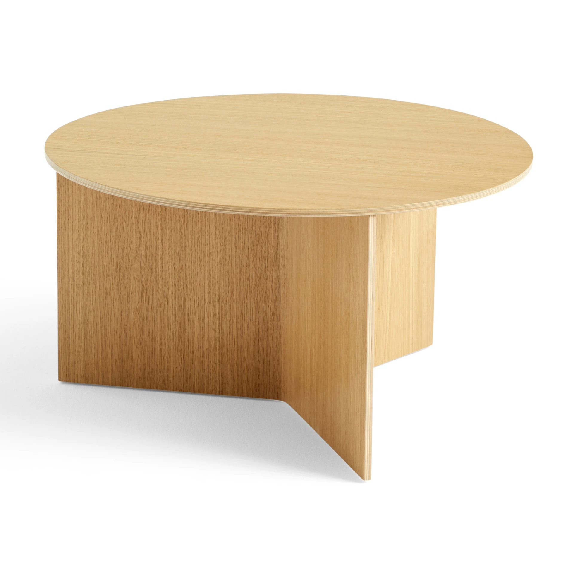 Slit Table Wood Round Extra Large Oak
