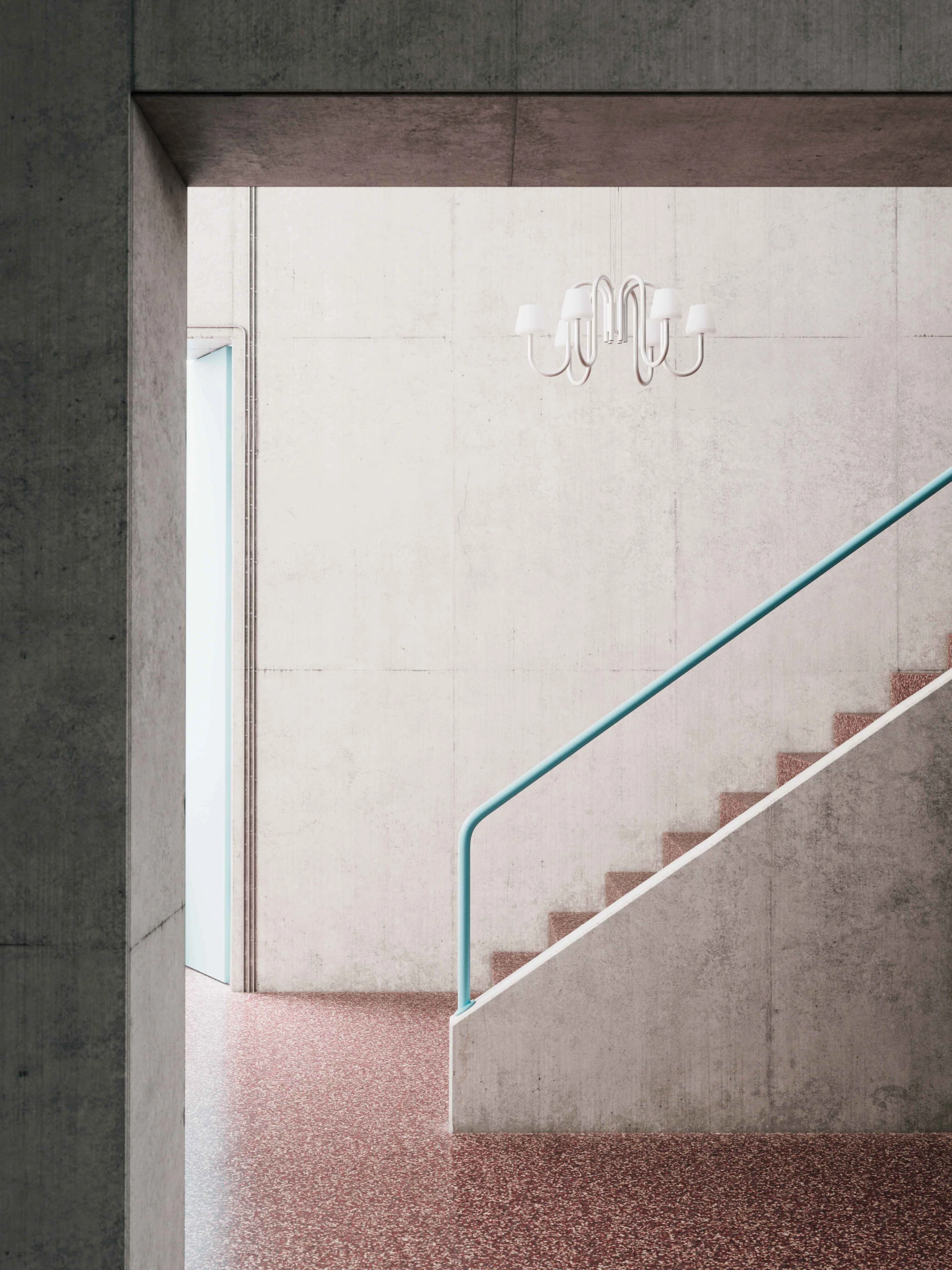 Apollo Chandelier 745 White opal glass