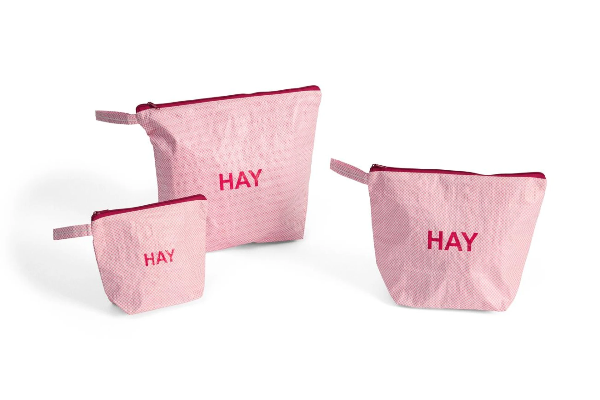 Candy Mono Wash Bag Wash Set of 3 Light pink
