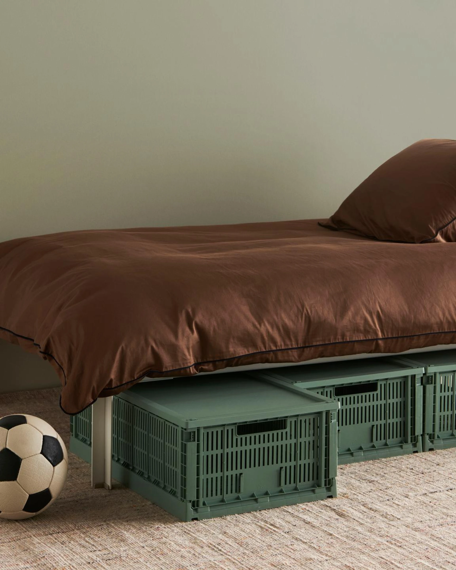 HAY Colour Crate Lid Plastic X-Large Sage green