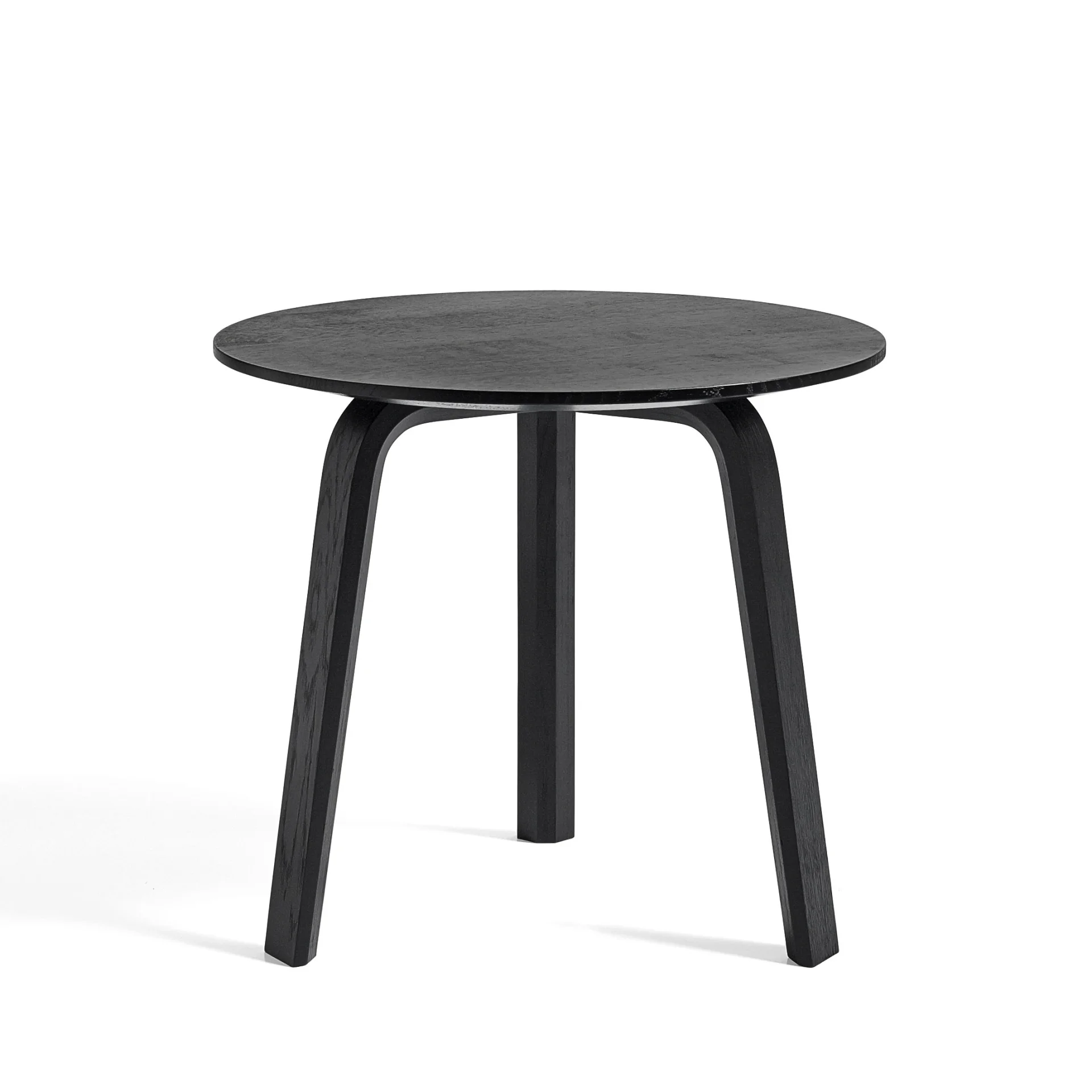 Bella Coffee Table D45 x H39 Black water-based lacquered solid oak