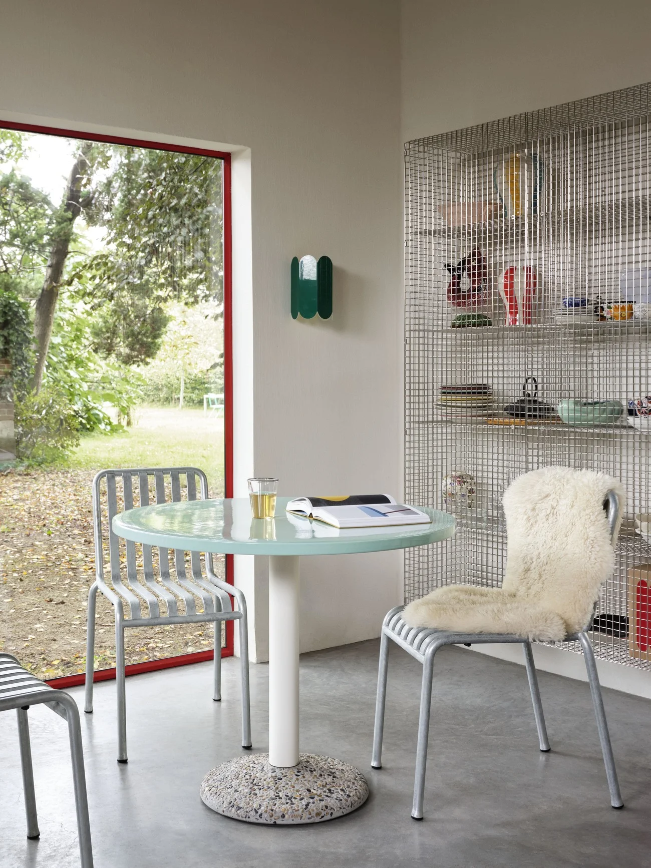 Ceramic Table Ø90 x H74 Light mint