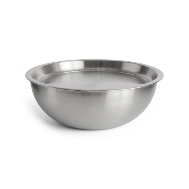 Outdoor Market Steel Bowl with Lid Large