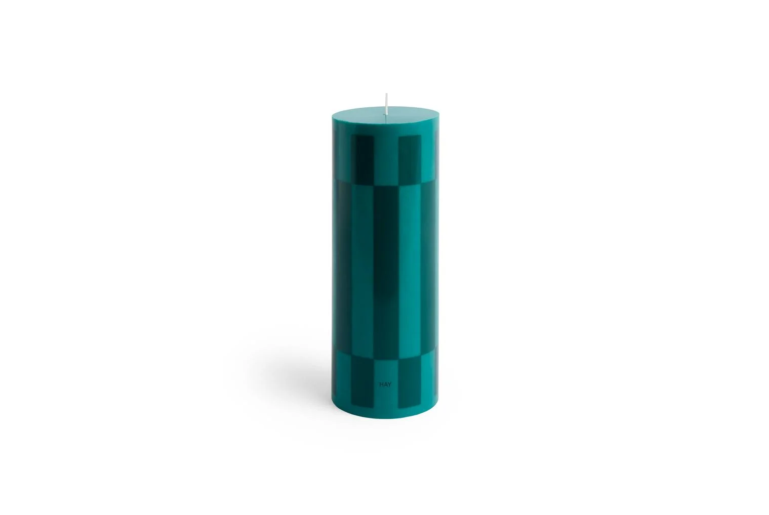 Column Candle Large Green and dark green