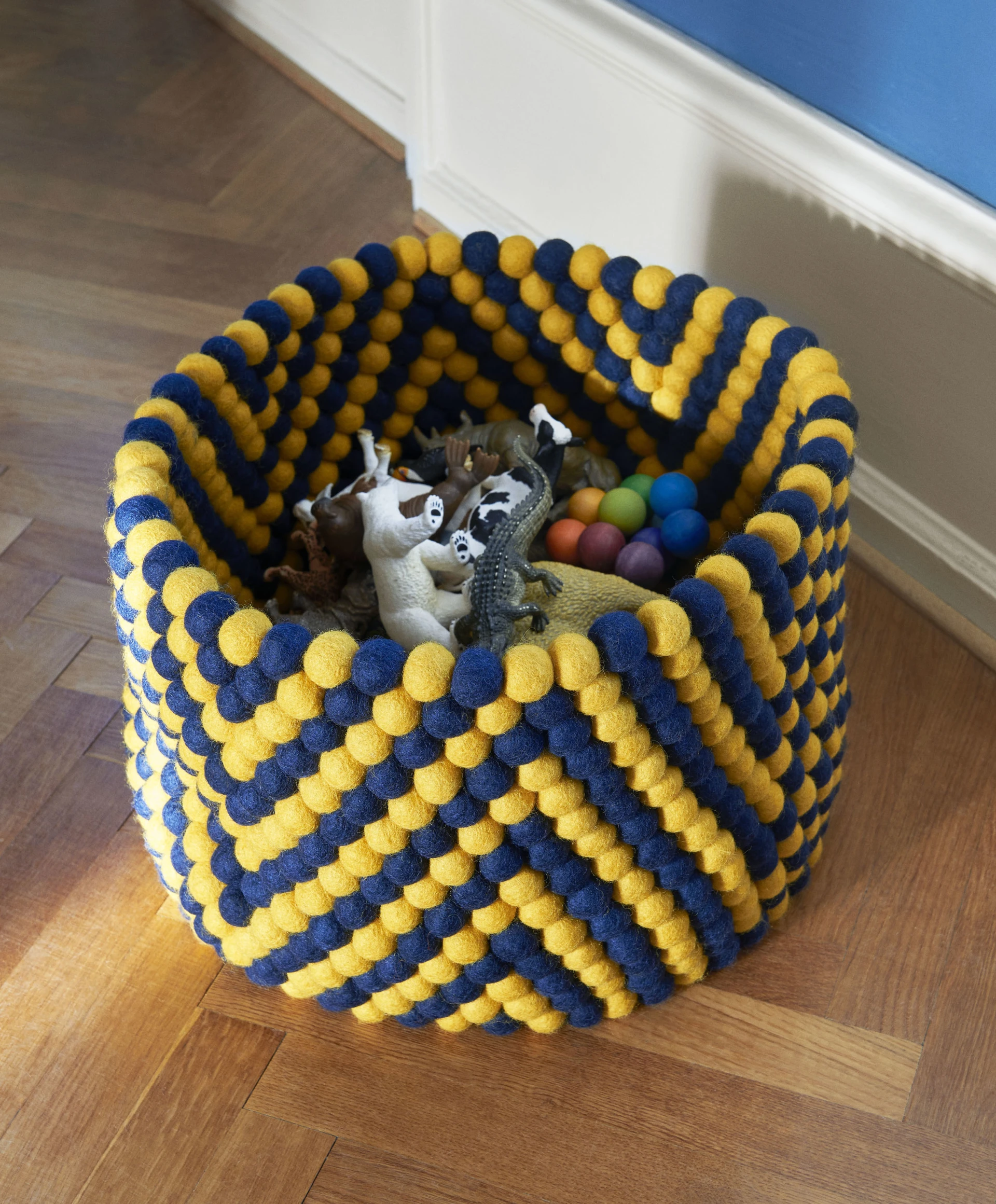 Bead Basket Yellow chevron Bead Basket Yellow chevron