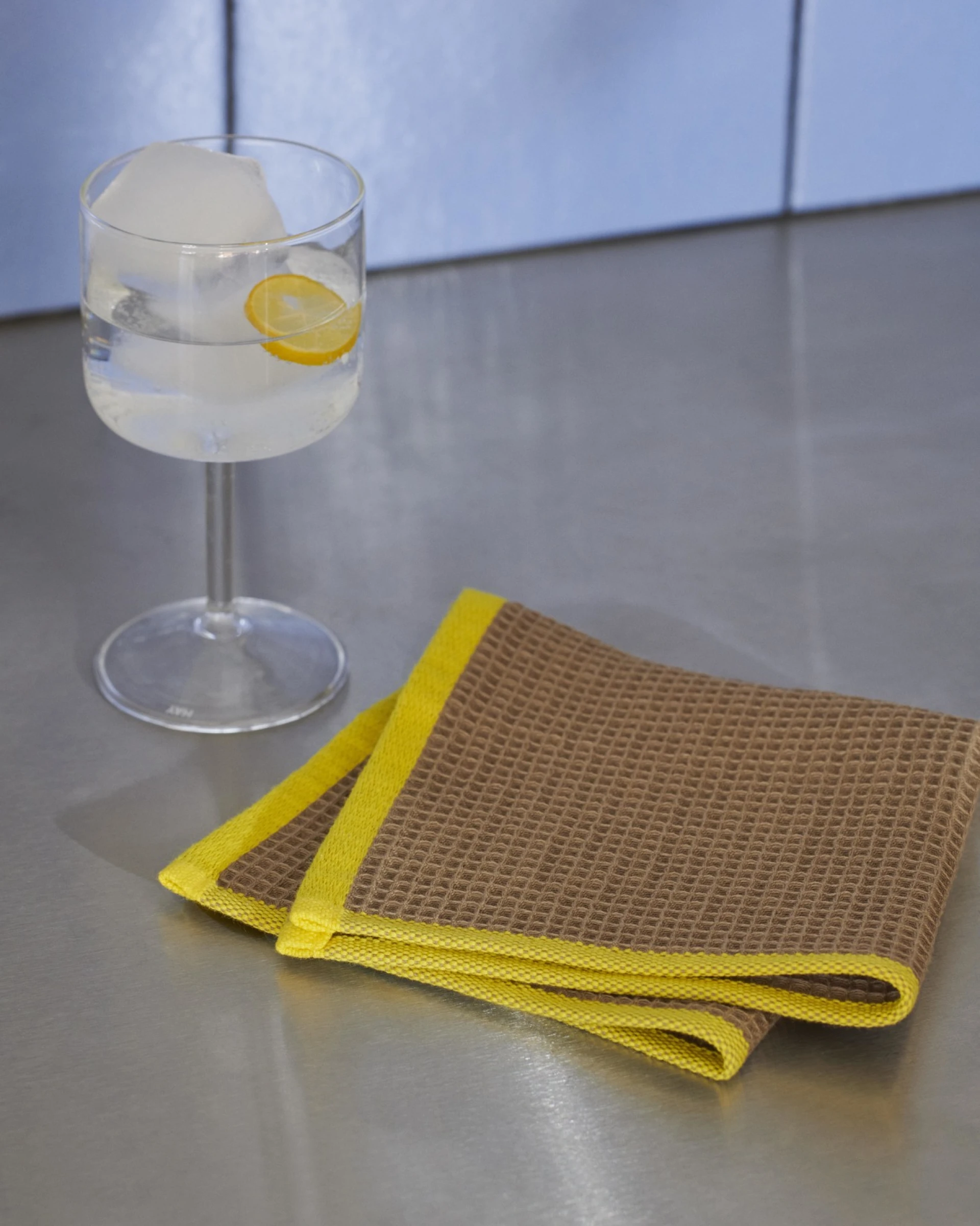 Canteen Dish Cloth Set of 2 Blue/fuchsia, Beige/yellow