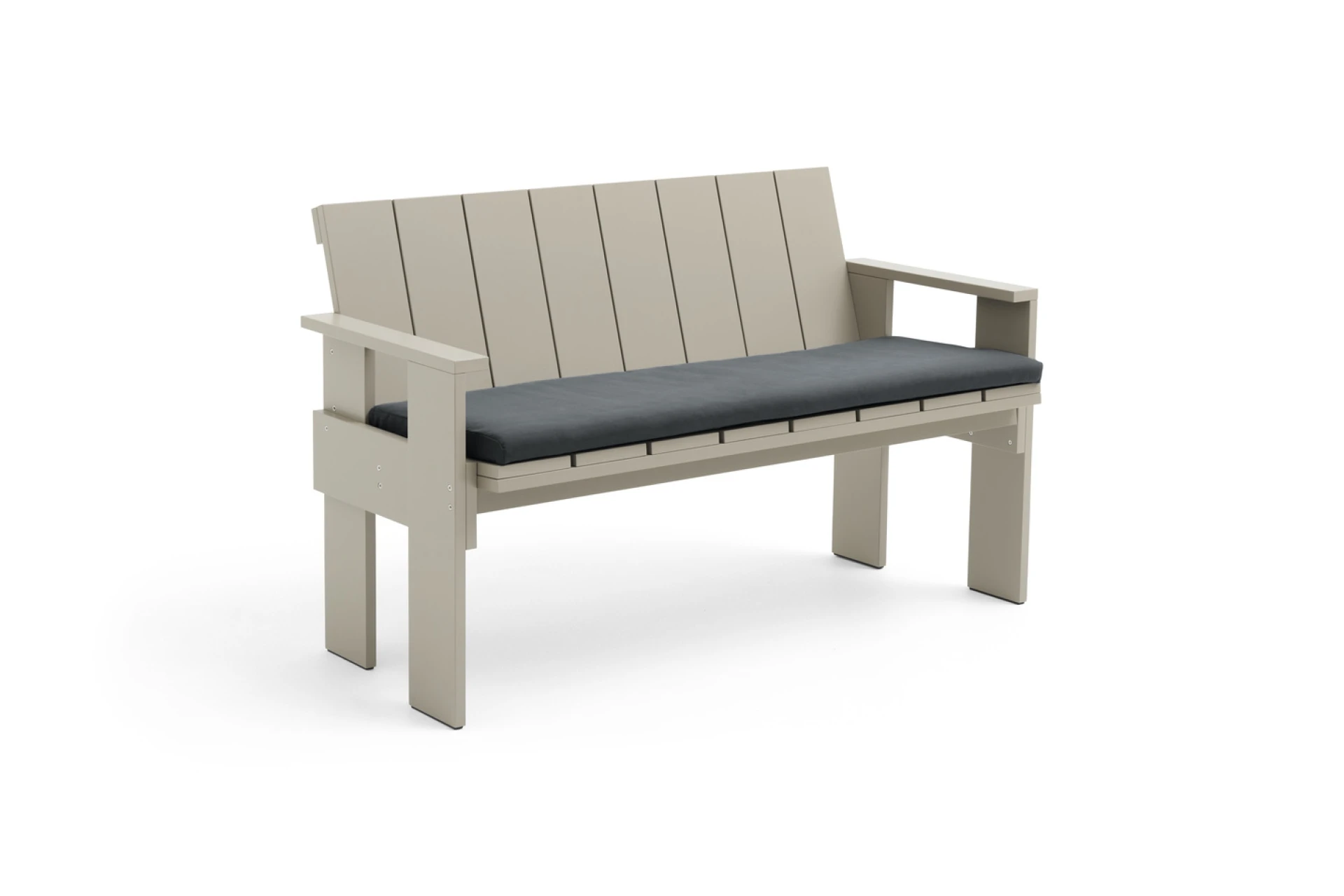 Seat Cushion for Crate Dining Bench Anthracite