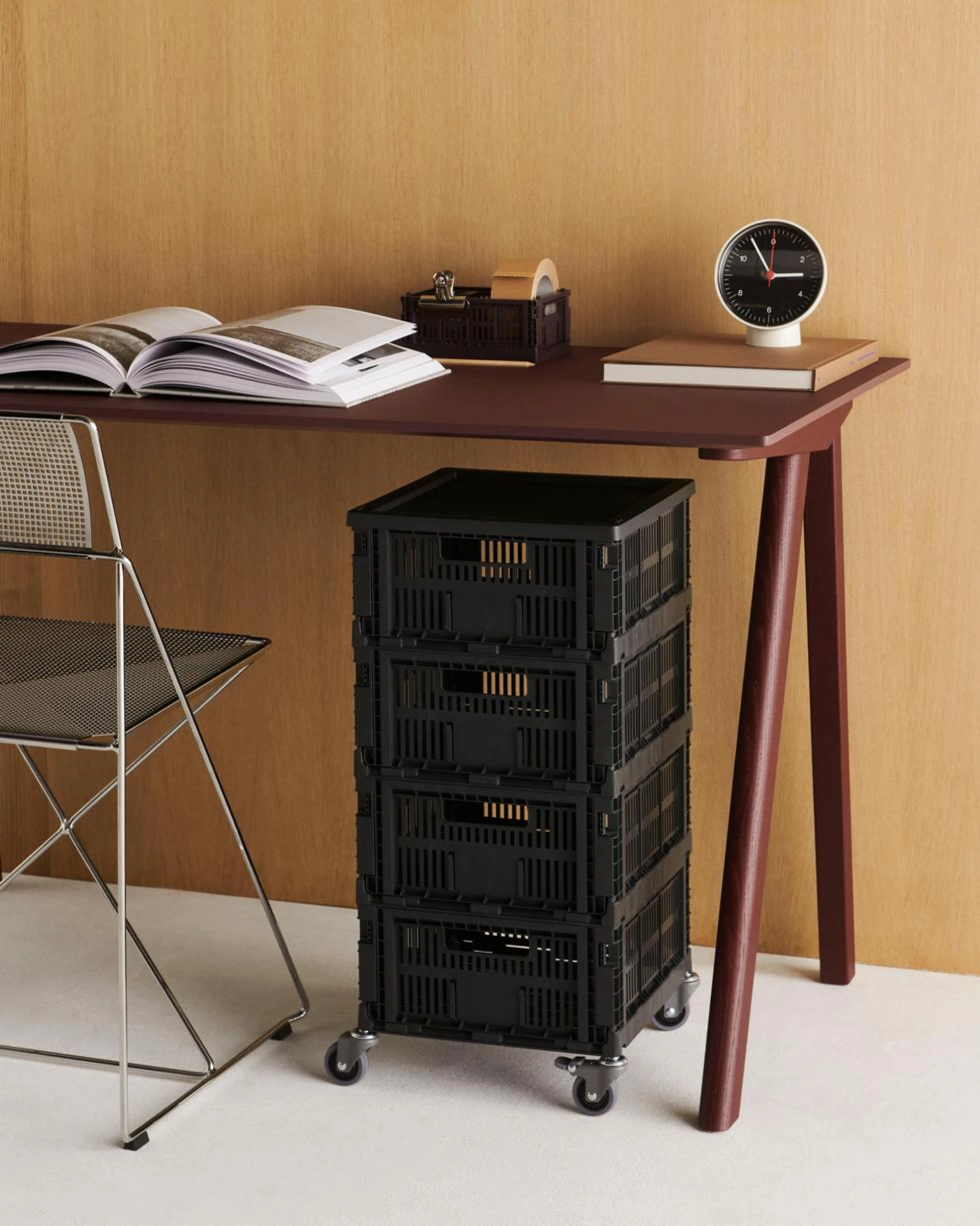 HAY Colour Crate Medium Square Bordeaux