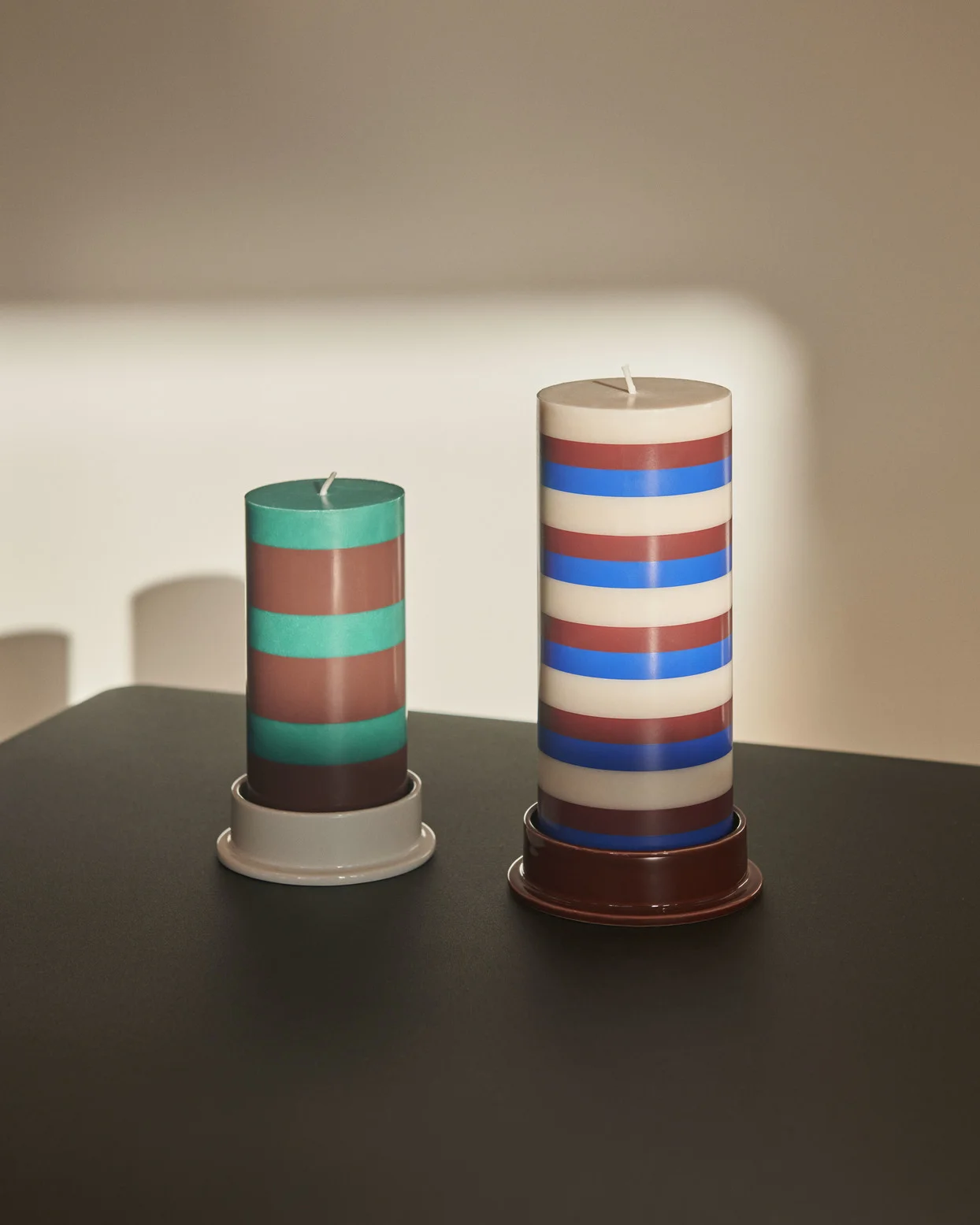 Column Candleholder Small Light grey