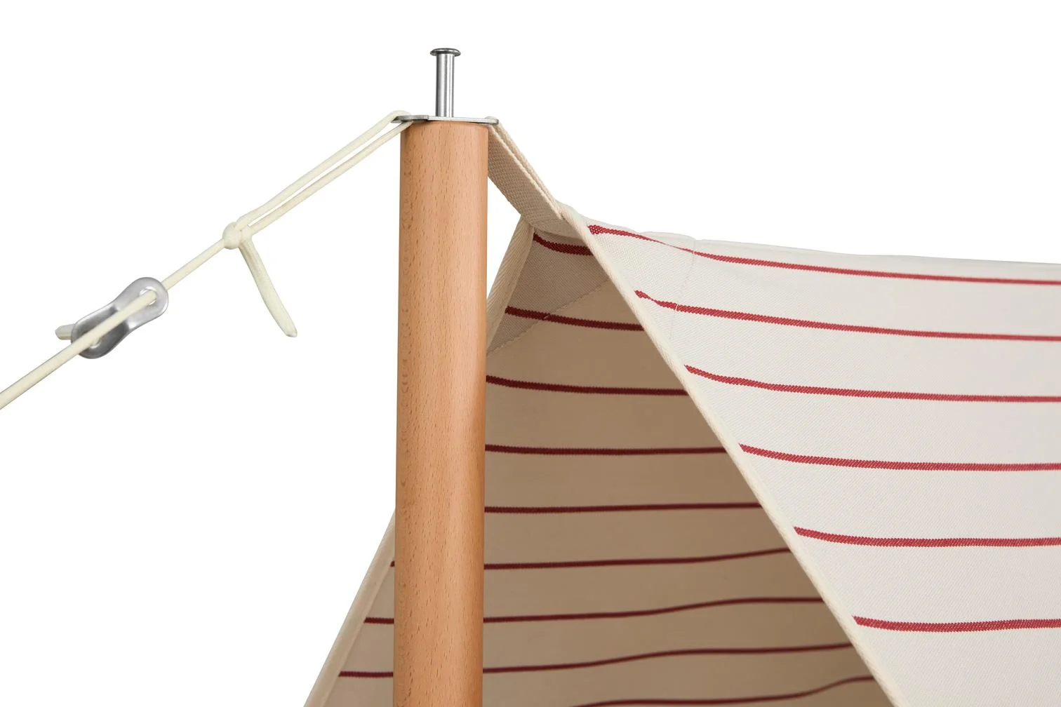 Outdoor Market Canopy Beige red stripe