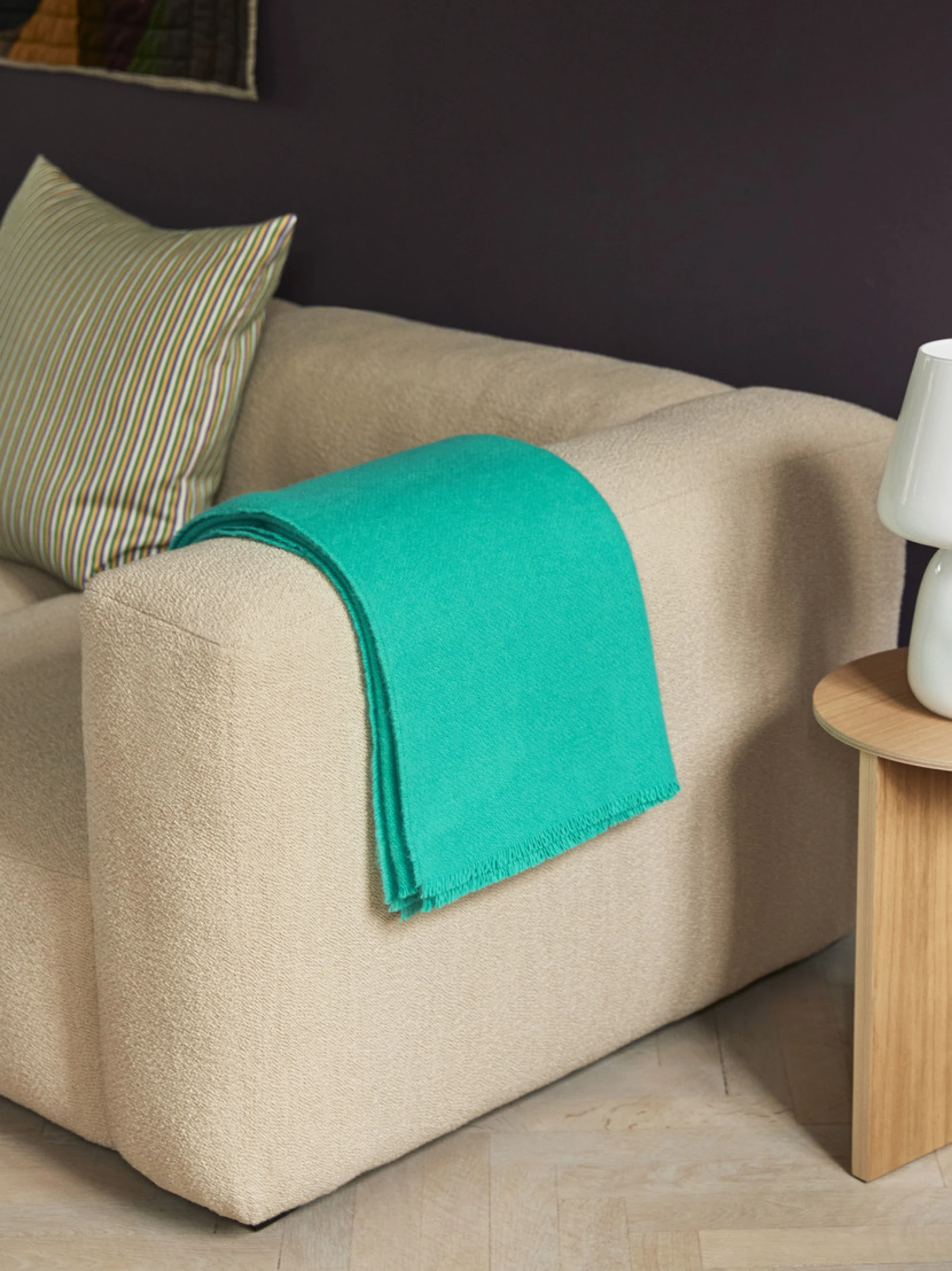 Mono Blanket Aqua green