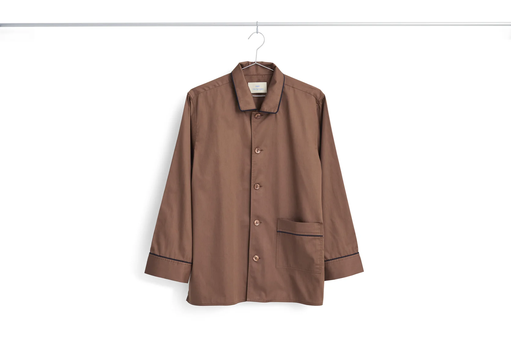 Outline Pyjama L/S Shirt XS/S Milk chocolate