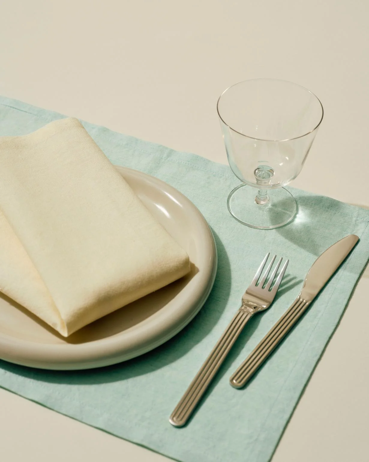 Tavolo Napkin/Placemat Set of 4 Soft mint