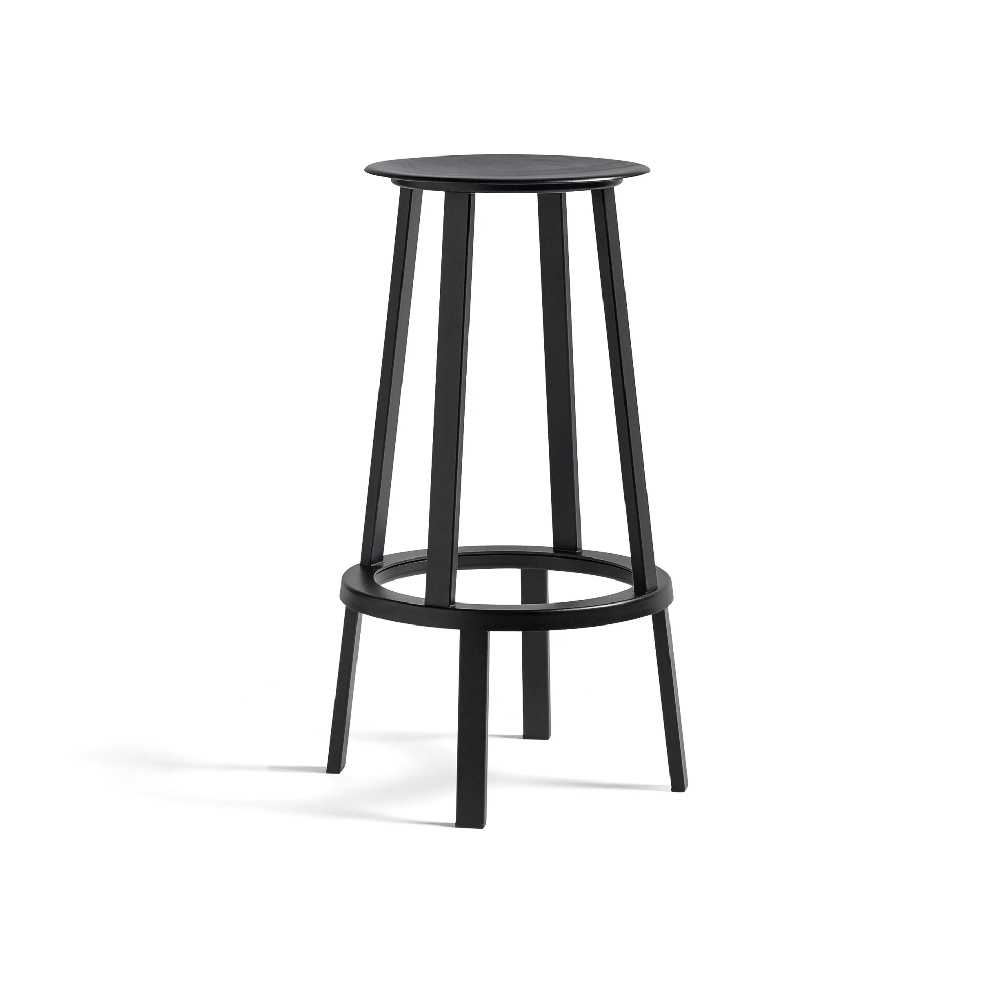 Revolver Bar Stool High H76 Black