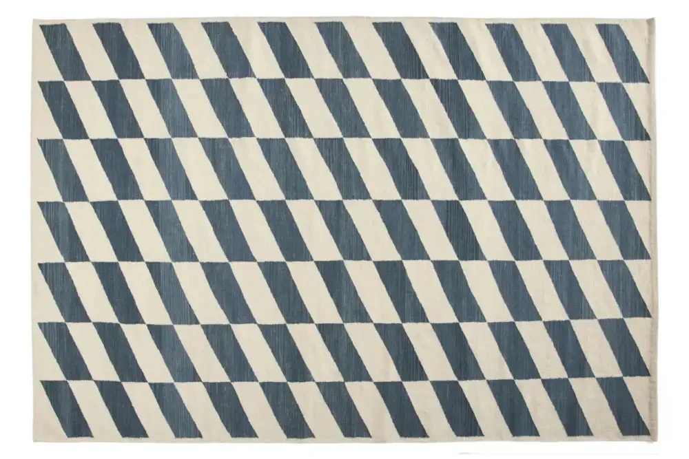 Shift Kelim Rug Blue 200 x 300 OUTLET