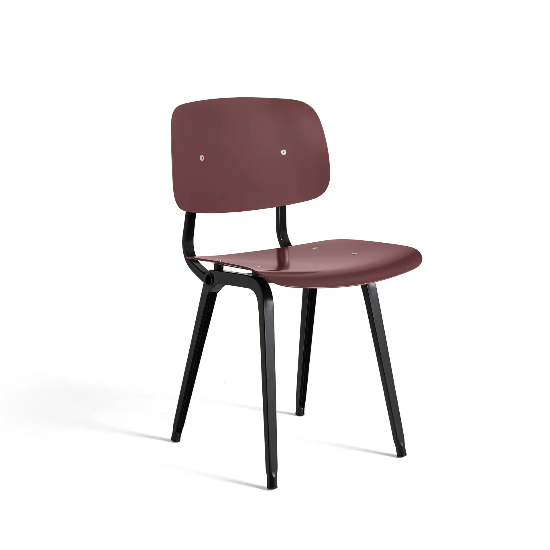 Revolt Chair Plum seat Black Base OUTLET